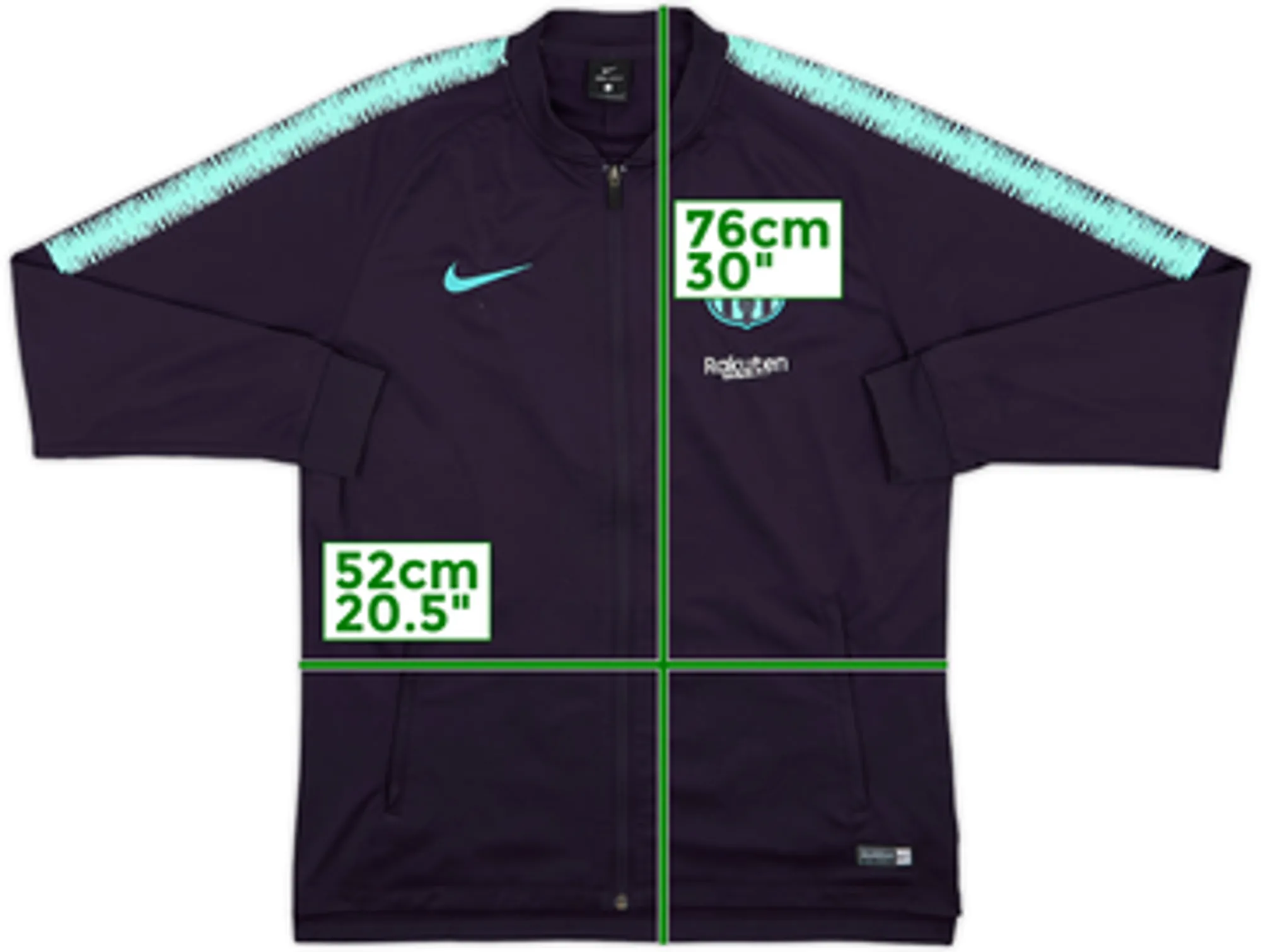 2018-19 Barcelona Nike Training Track Jacket - 8/10 - (L)