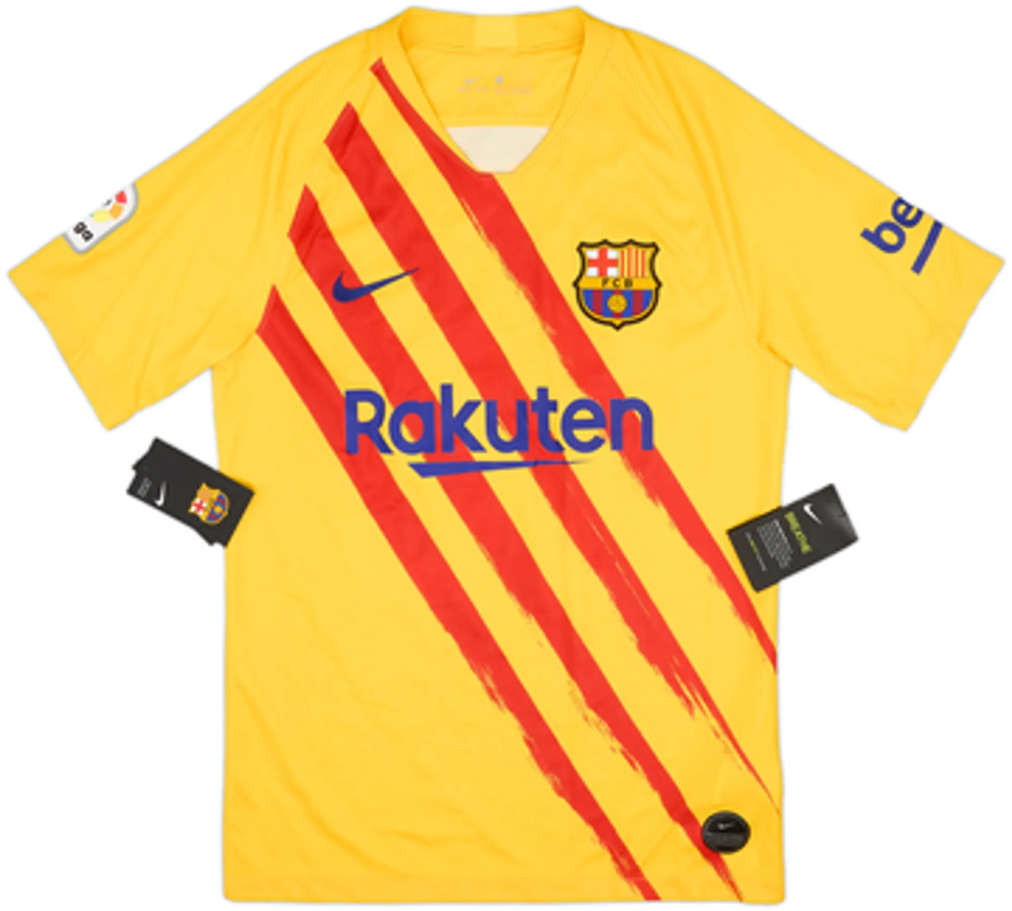 2019-20 Barcelona 'Senyera' Fourth Shirt Messi #10 (L)