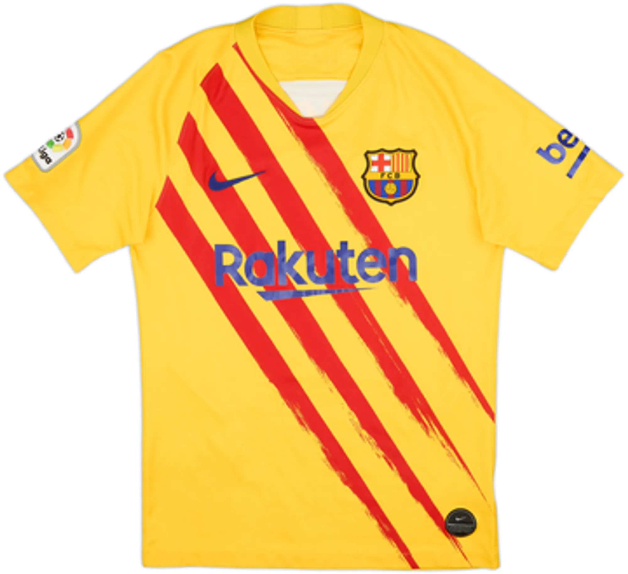 2019-20 Barcelona 'Senyera' Fourth Shirt Messi #10 - 8/10 - (S)
