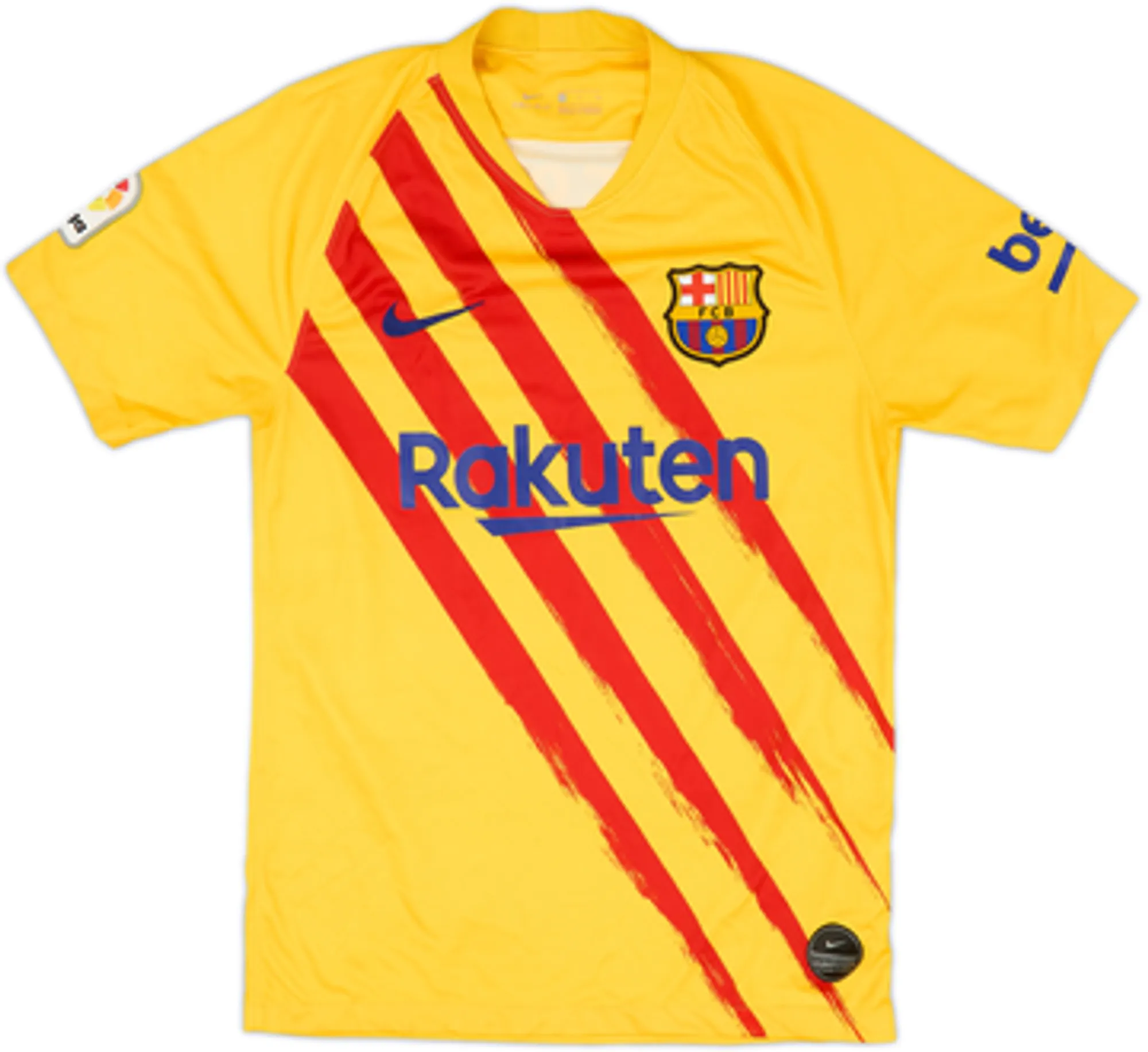 2019-20 Barcelona 'Senyera' Fourth Shirt Messi #10 - 9/10 - (S)