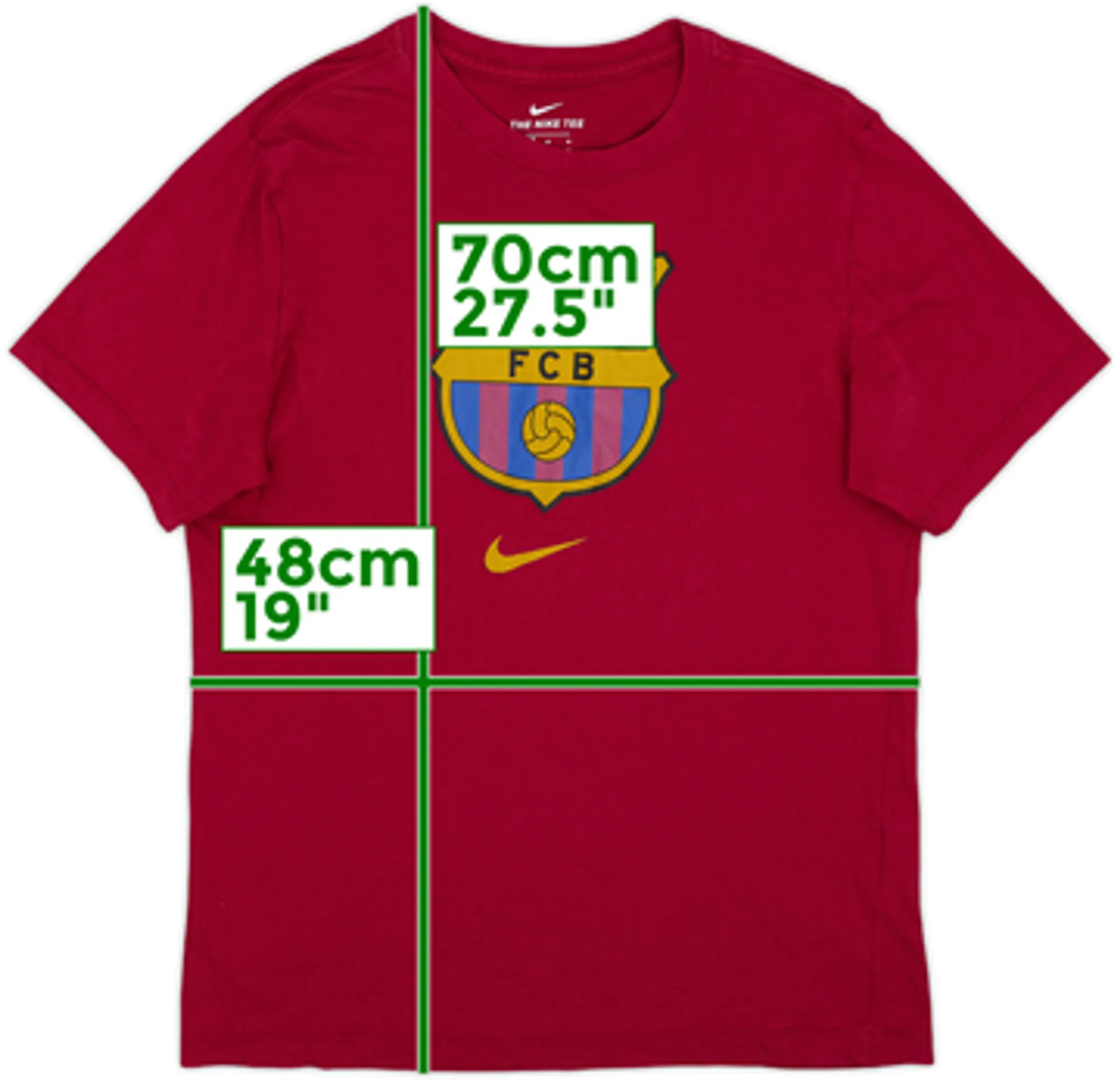 2019-20 Barcelona Nike Graphic Tee - 8/10 - (M)