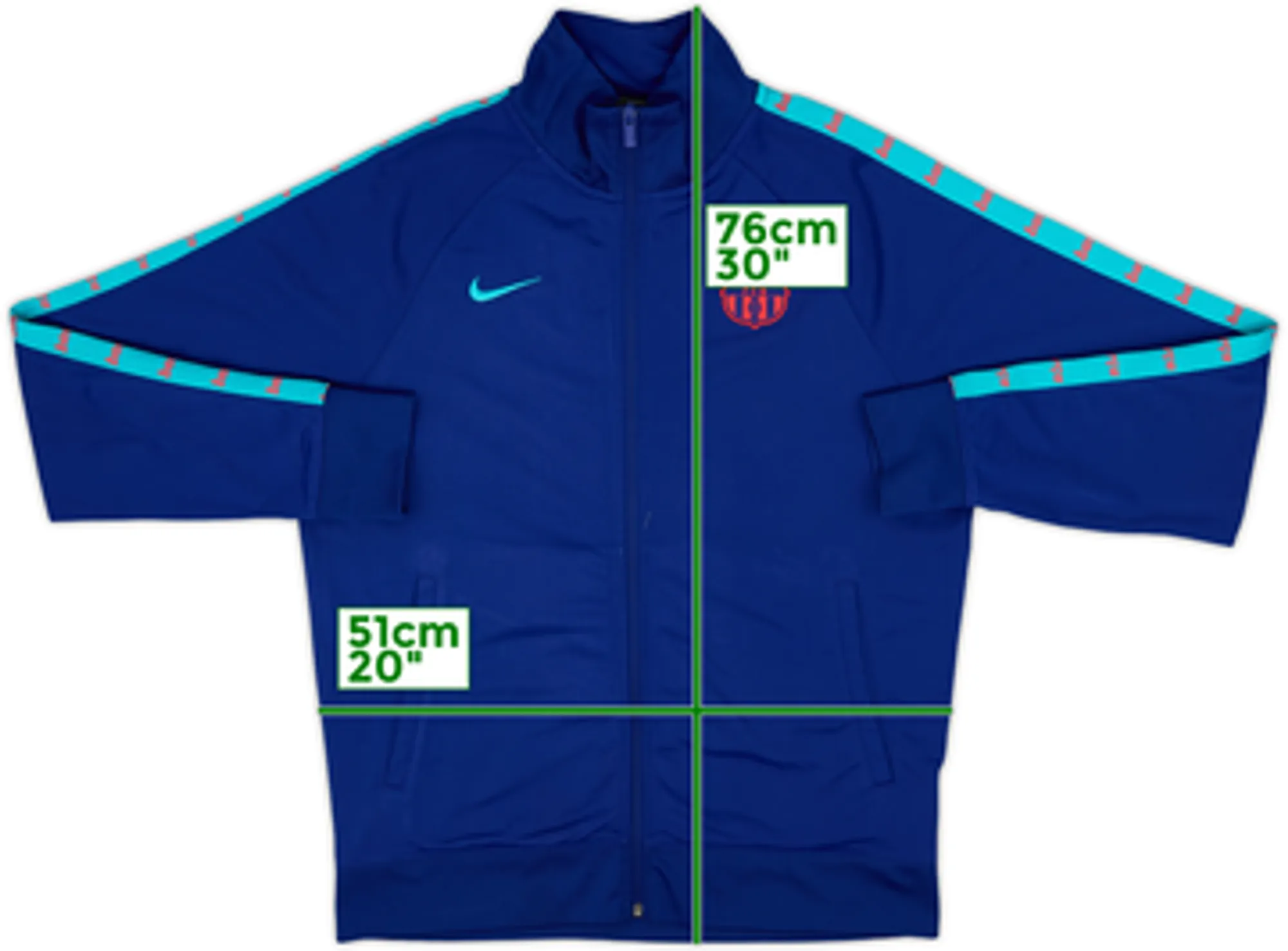 2021-21 Barcelona Nike Track Jacket - 6/10 - (M)