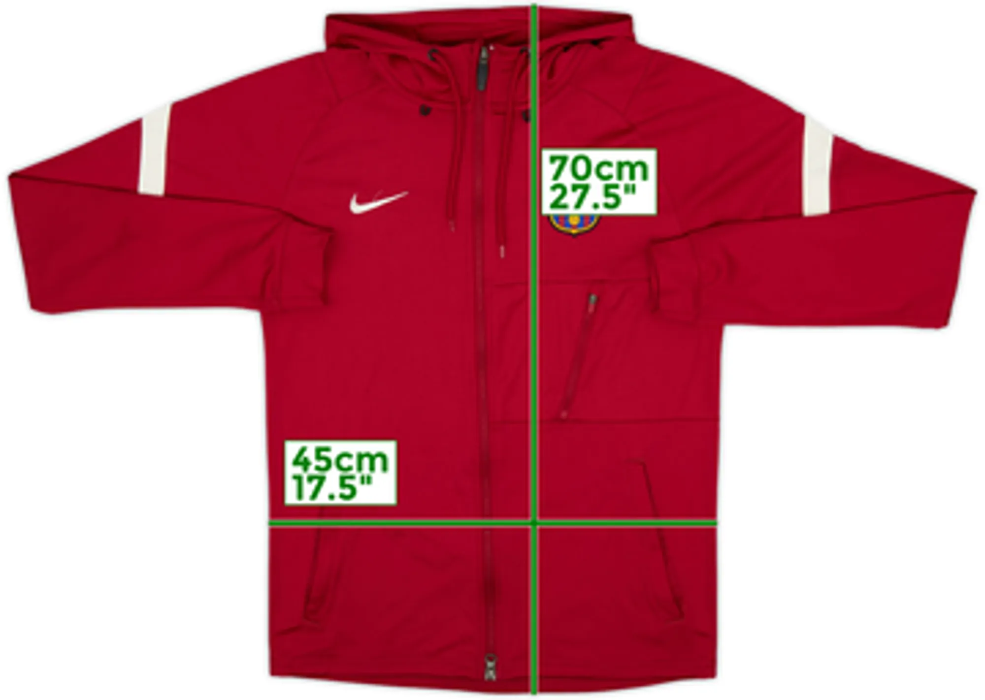 2021-22 Barcelona Nike Hooded Track Jacket - 9/10 - (S)