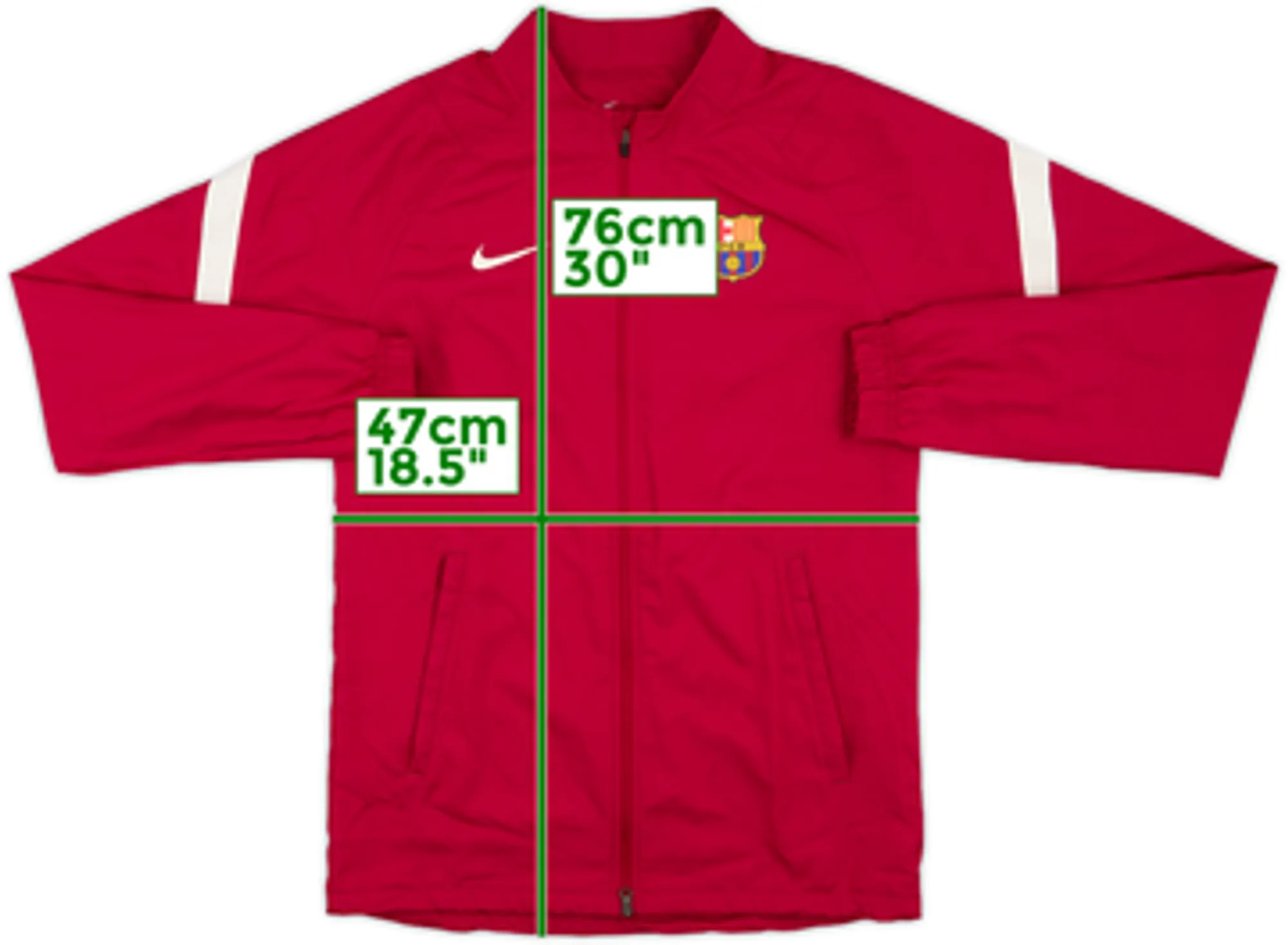 2021-22 Barcelona Nike Track Jacket - 9/10 - (M)