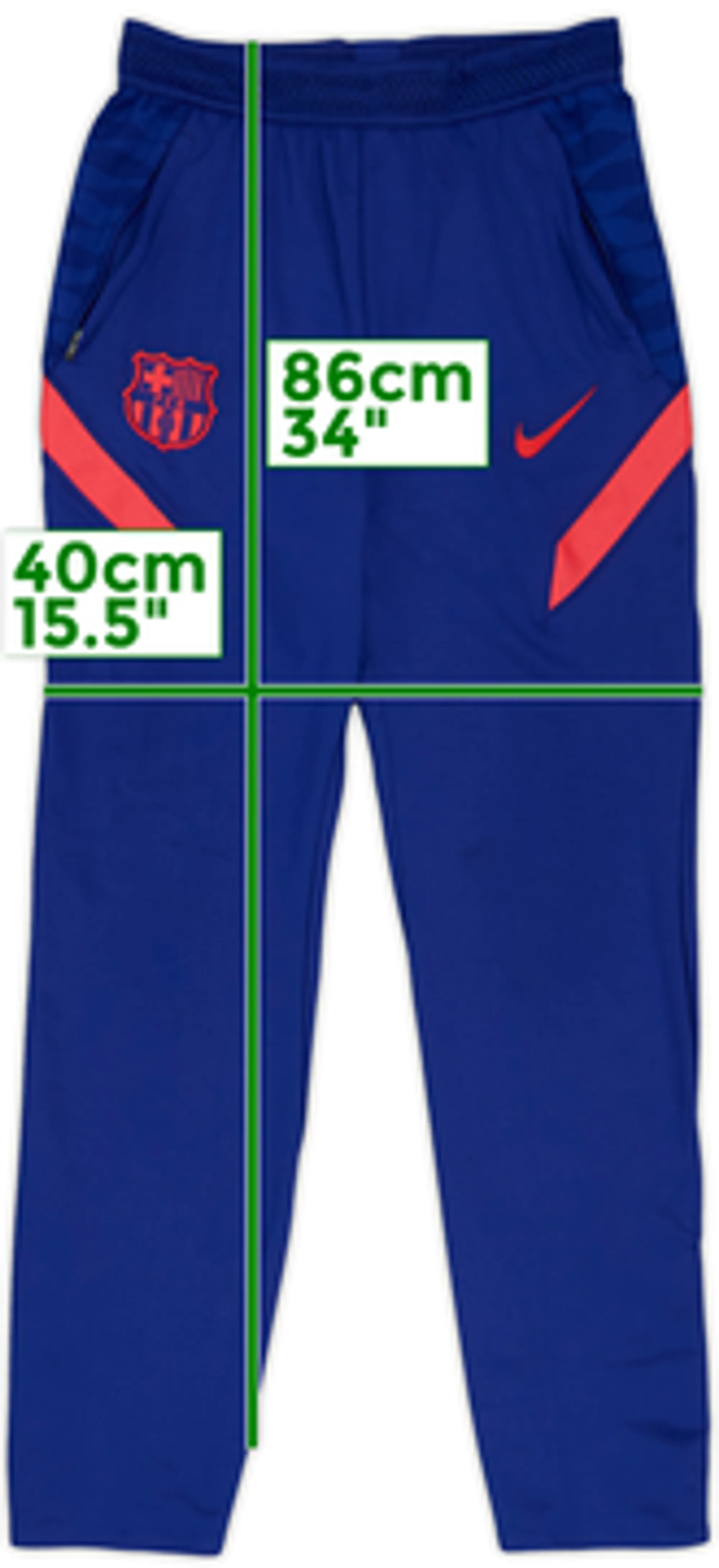 2021-22 Barcelona Nike Track Pants/Bottoms - 9/10 - (XL.Boys)