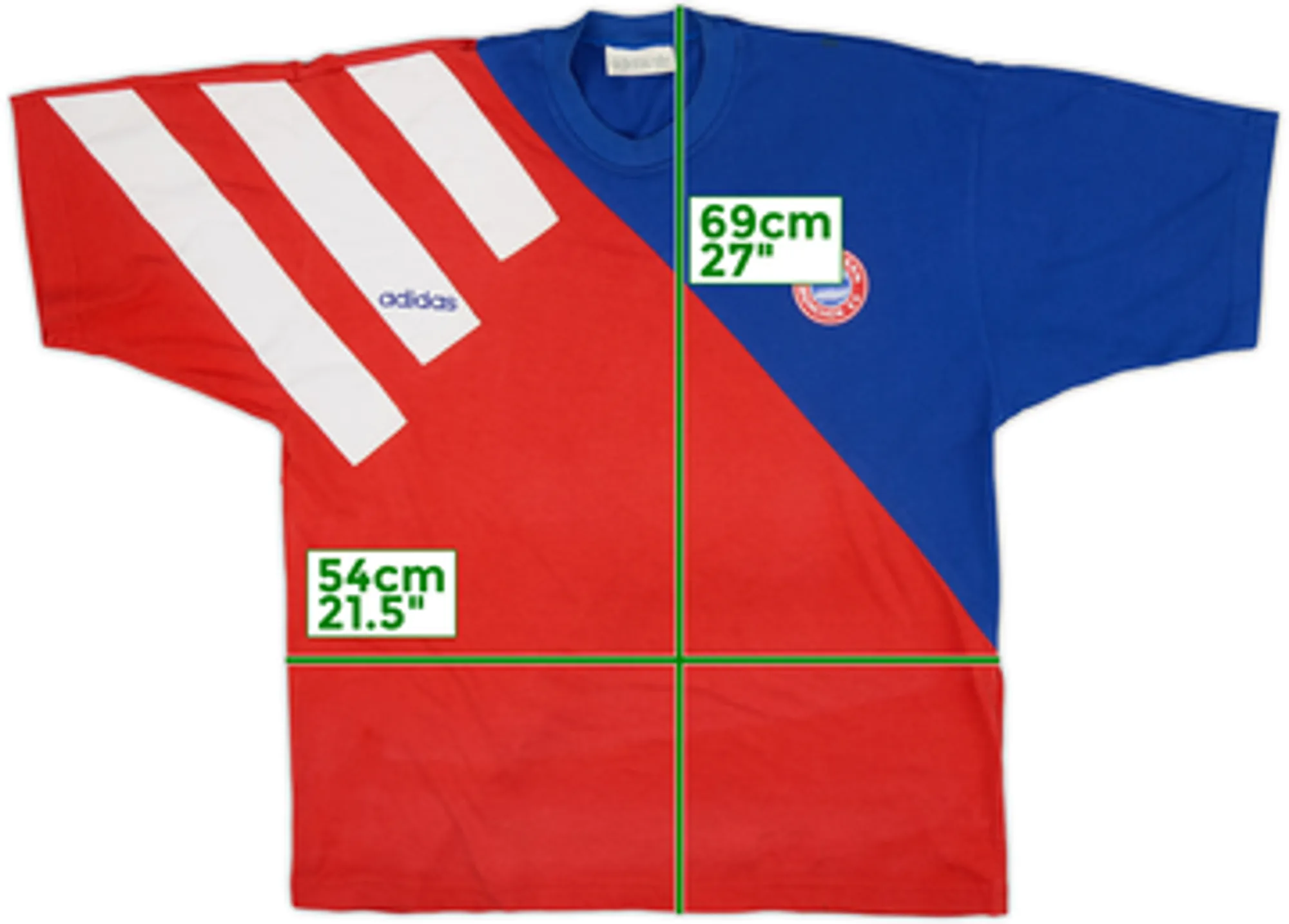 1991-92 Bayern Munich adidas Cotton Tee - 7/10 - (L)