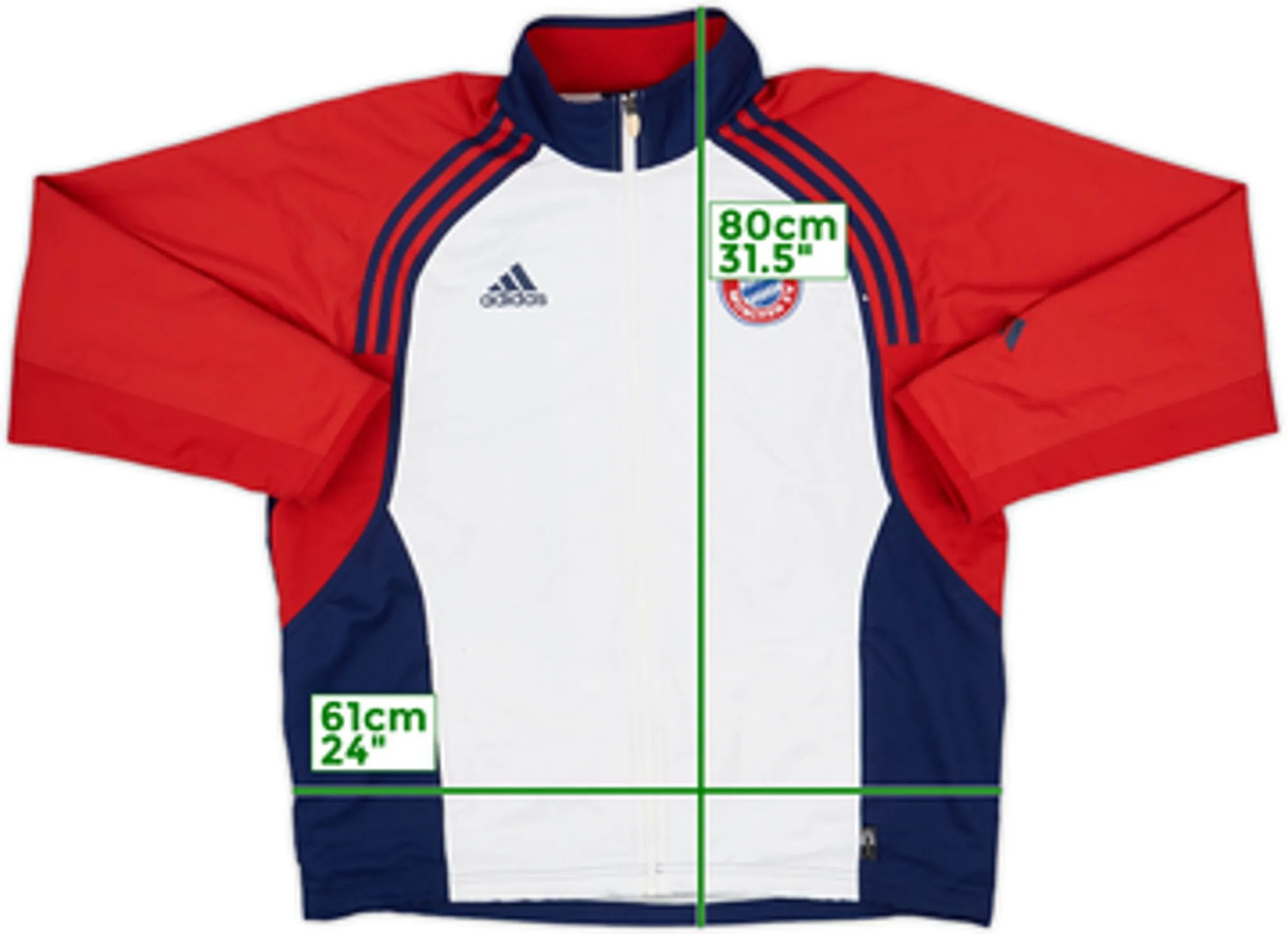 2000-01 Bayern Munich adidas Track Jacket - 7/10 - (L)
