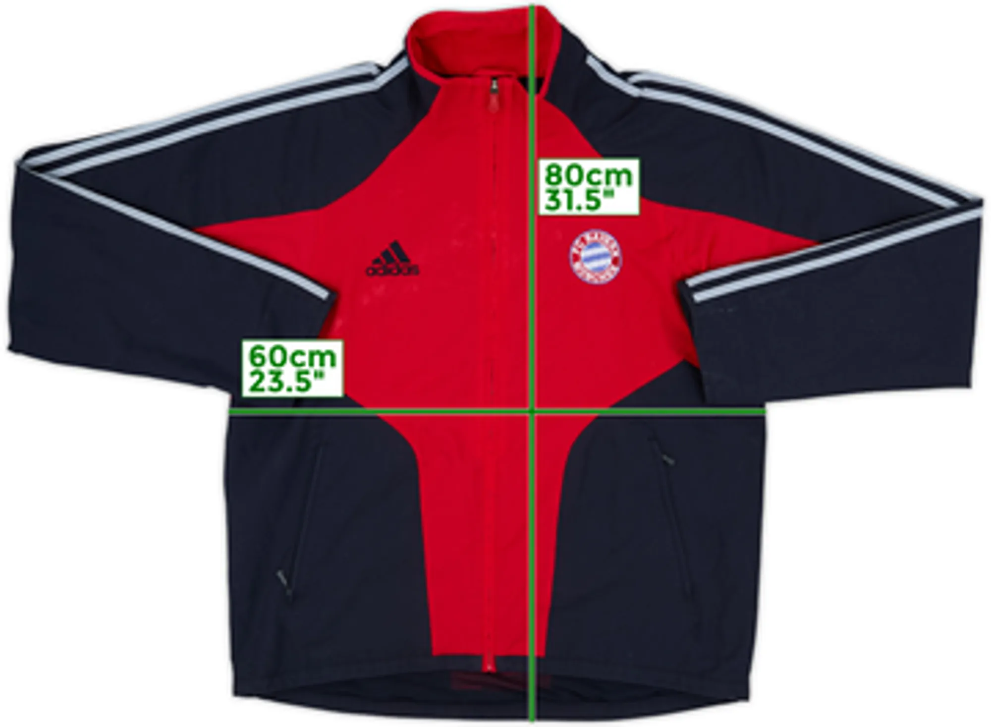 2004-05 Bayern Munich adidas Track Jacket - 8/10 - (L/XL)