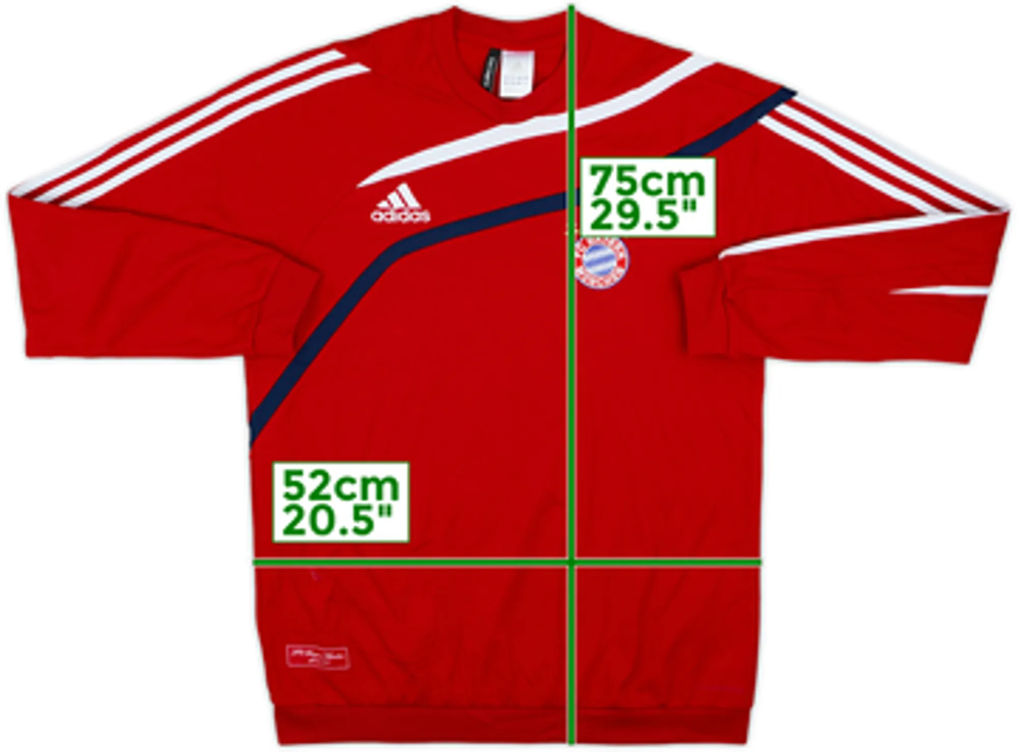 2009-10 Bayern Munich adidas Sweat Top - 8/10 - (M/L)