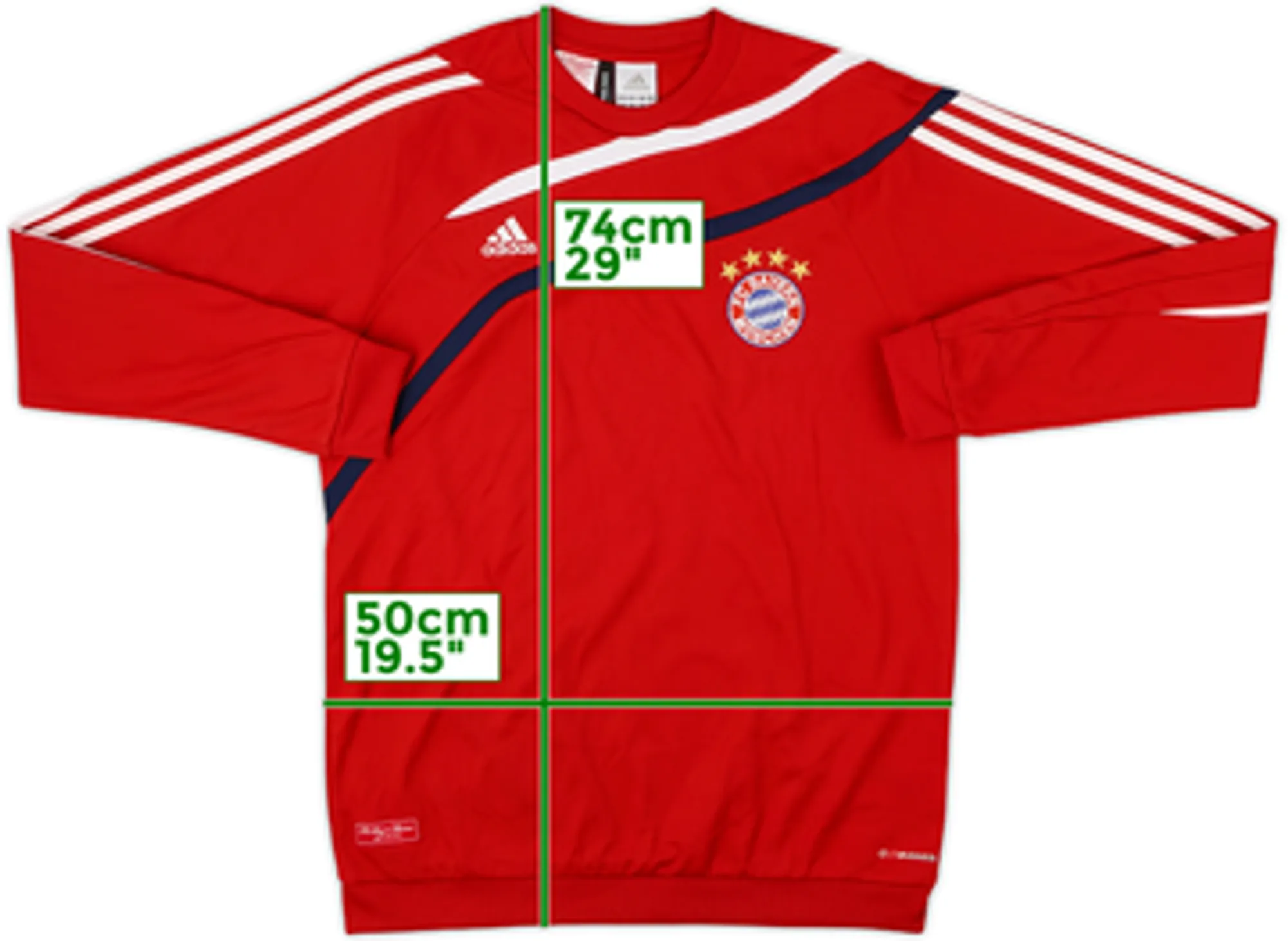 2009-10 Bayern Munich adidas Sweat Top - 9/10 - (XL.Boys)