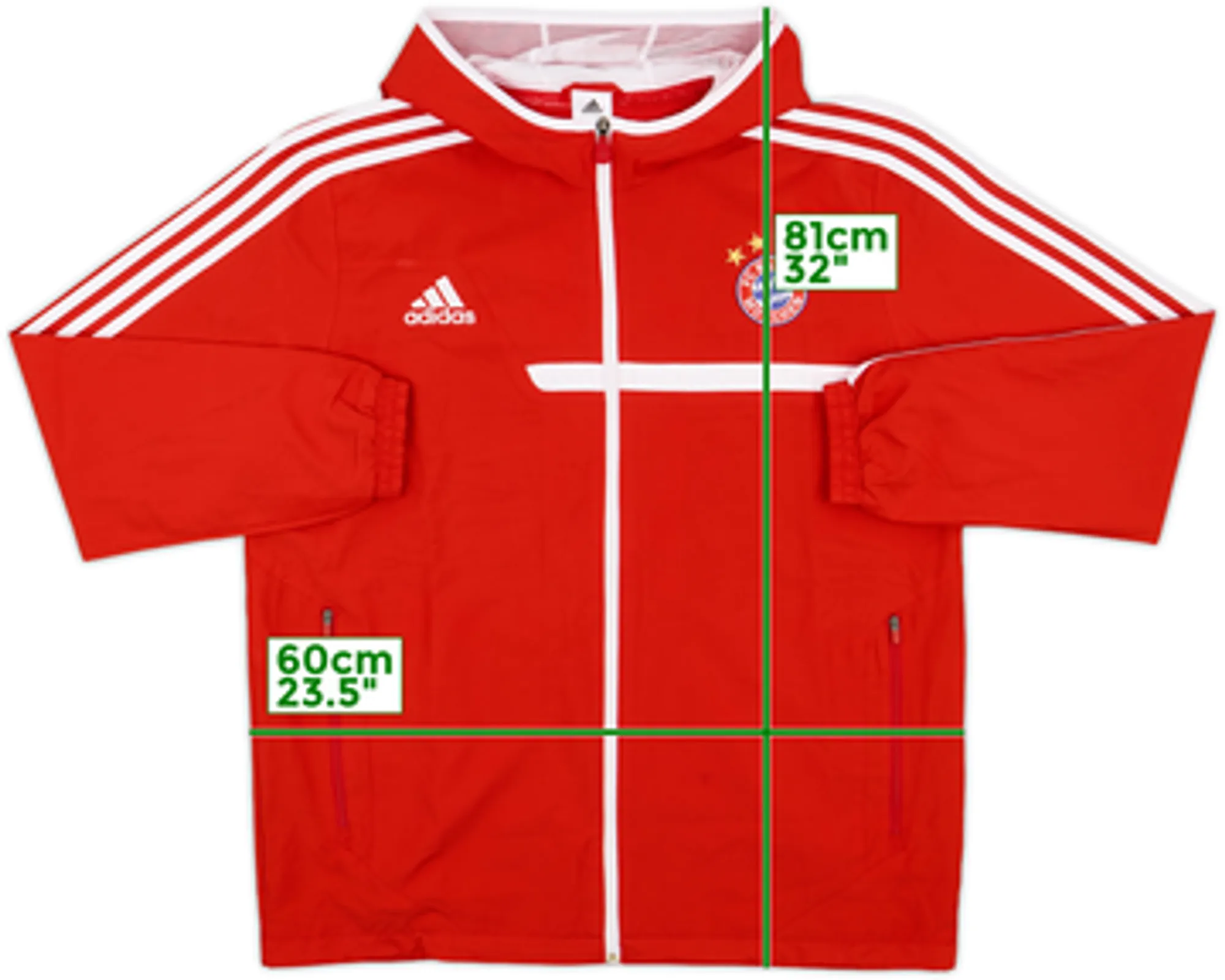 2013-14 Bayern Munich adidas Hooded Track Jacket - 9/10 - (L)