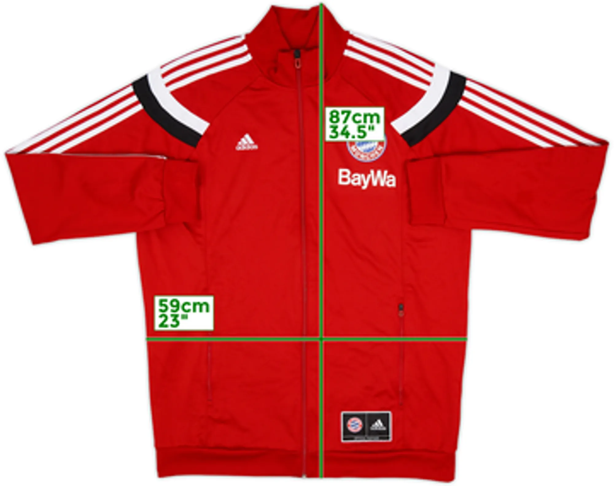 2014-15 Bayern Munich adidas Basketball Track Jacket - 8/10 - (XL)