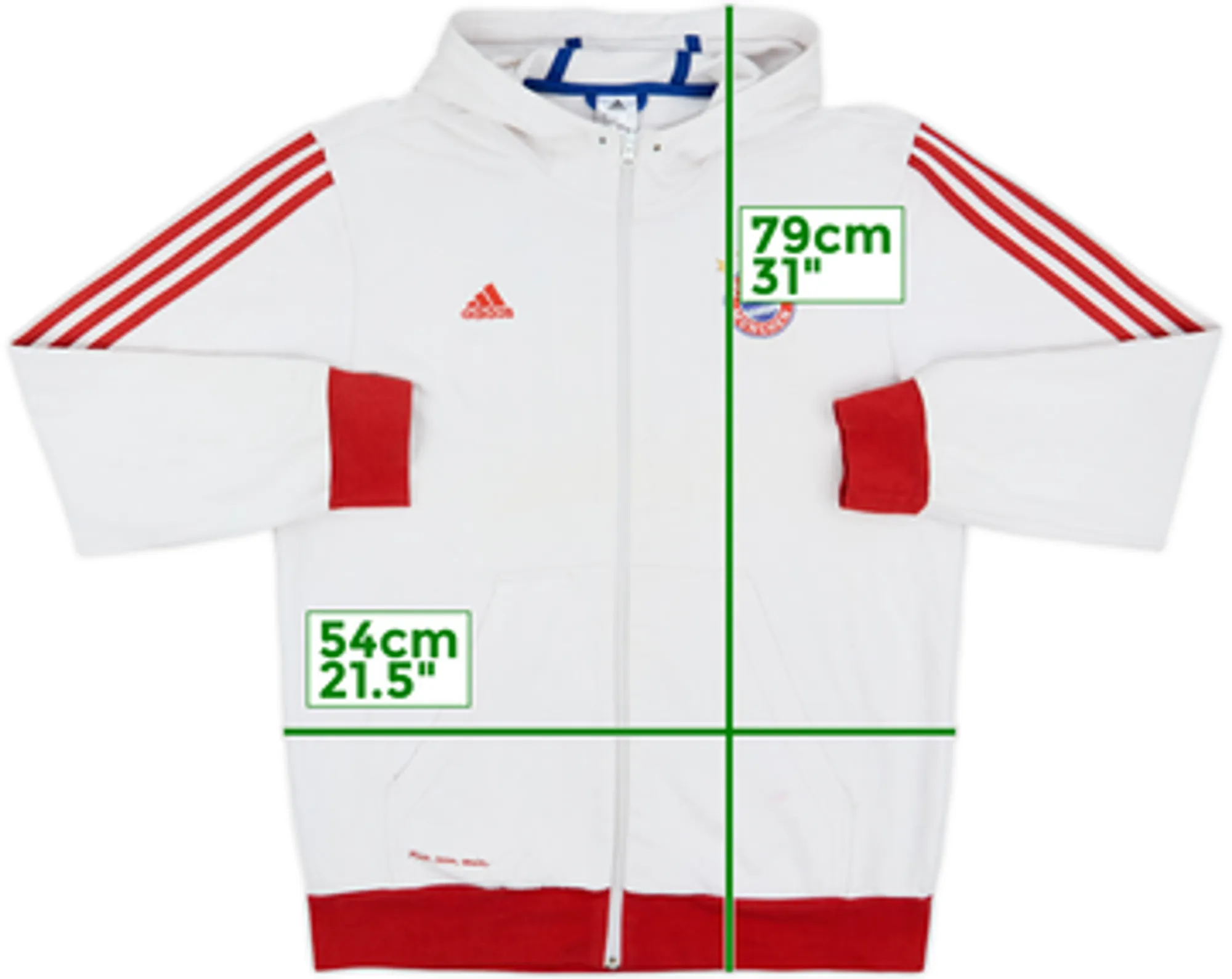 2014-15 Bayern Munich adidas Hooded Track Jacket - 5/10 - (M)