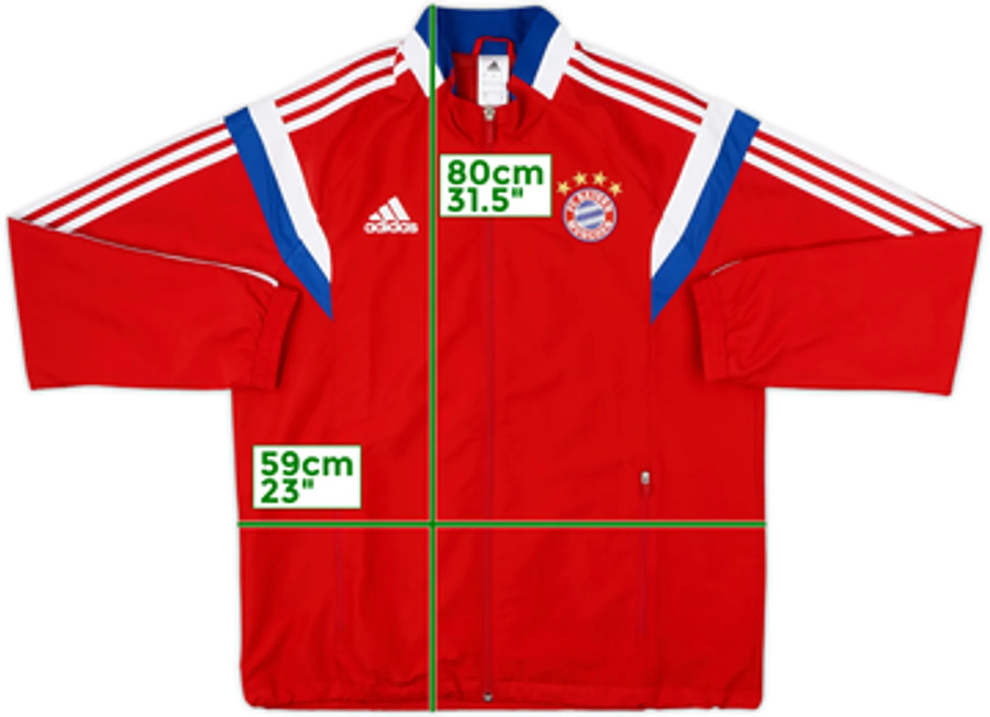 2014-15 Bayern Munich adidas Track Jacket - 9/10 - (L)