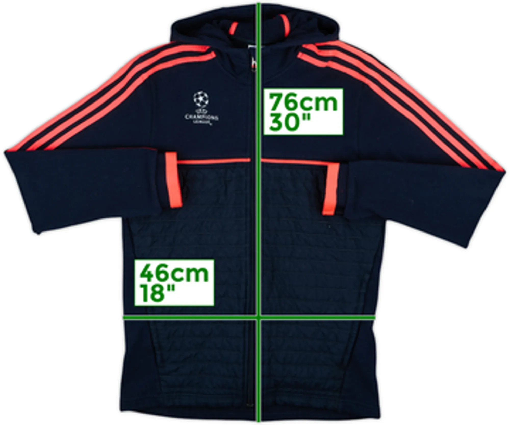 2015-16 Bayern Munich adidas CL Hooded Fleece Track Jacket - 8/10 - (M)