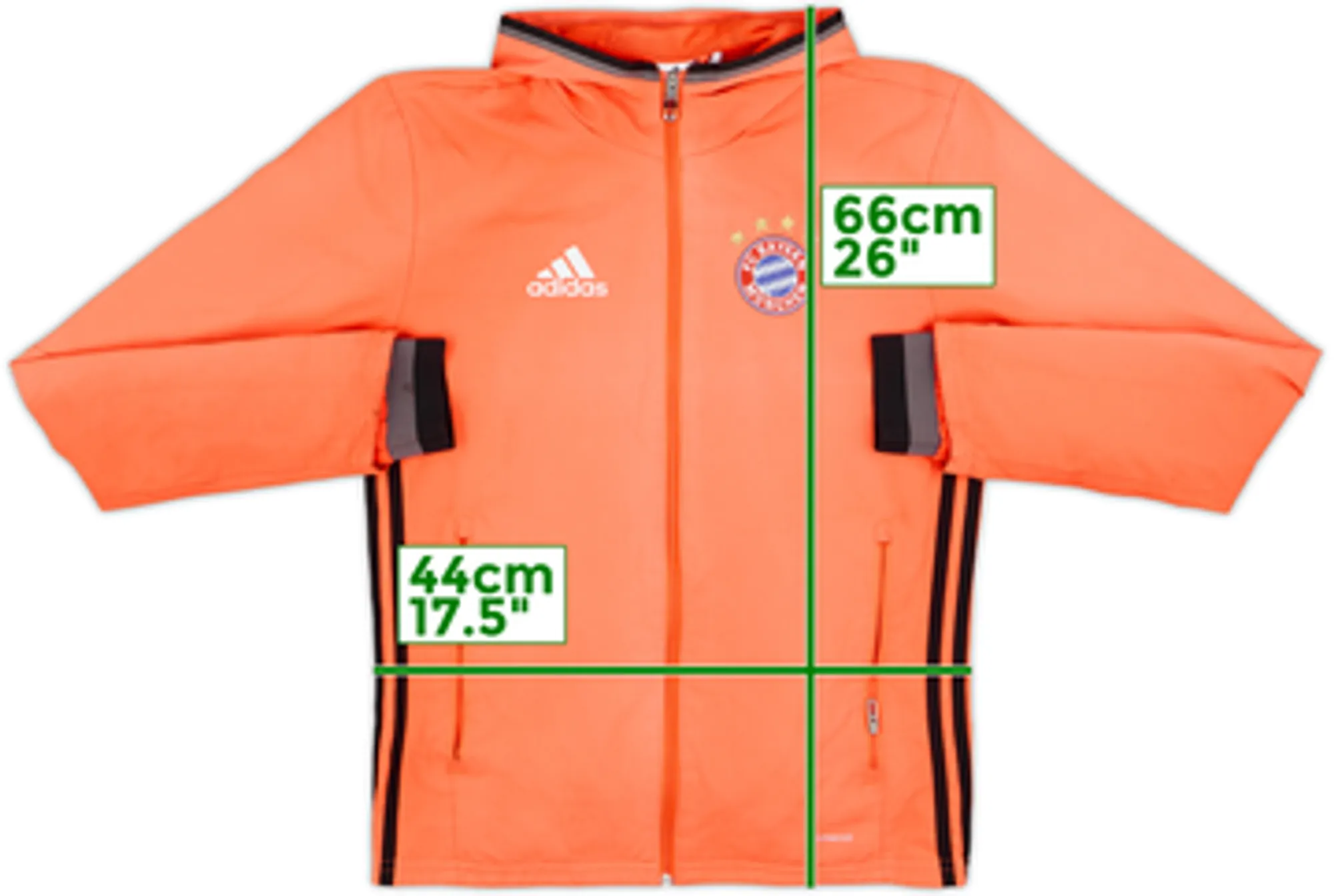 2016-17 Bayern Munich adidas Hooded Track Jacket - 6/10 - (XS)