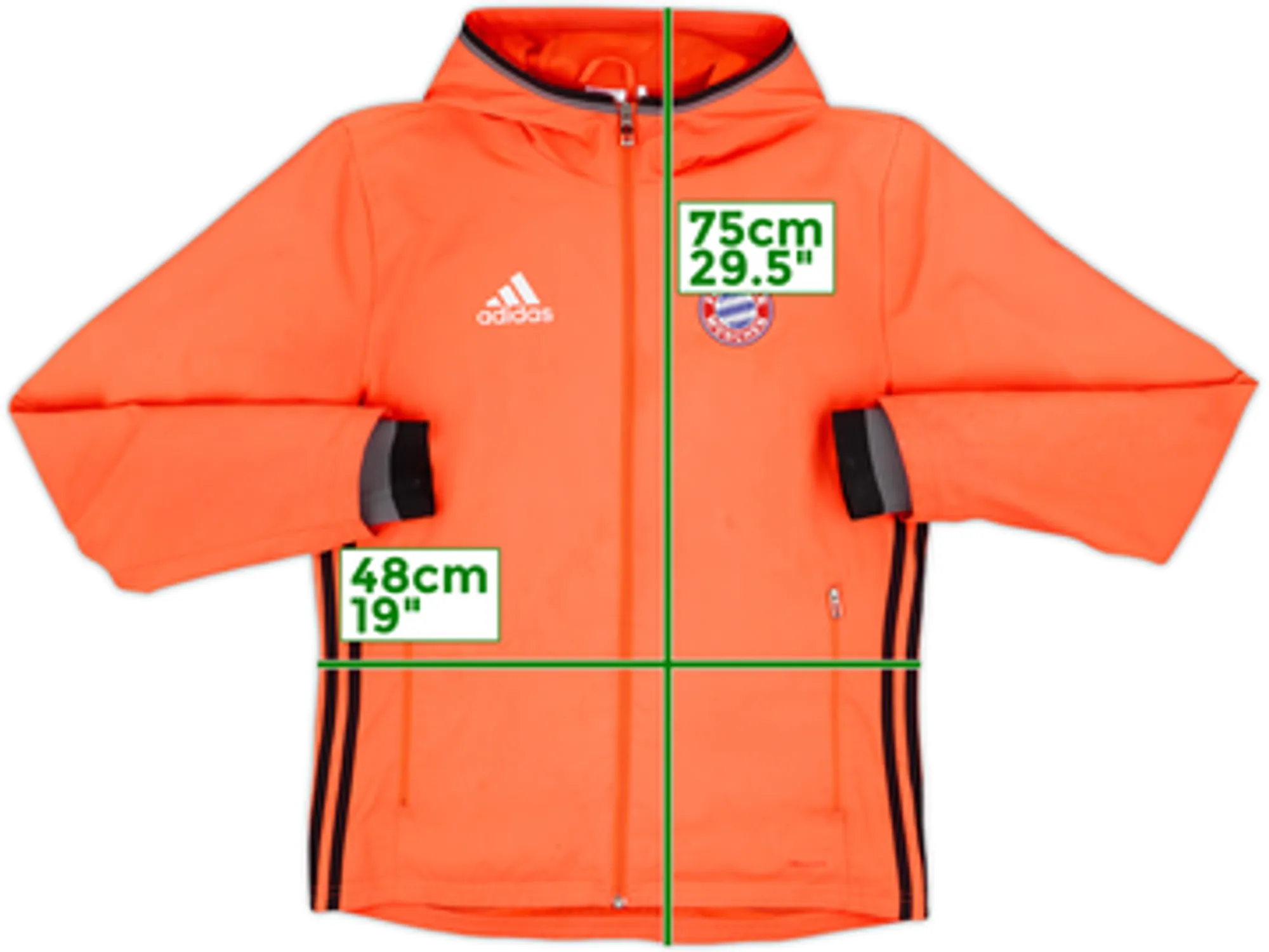 2016-17 Bayern Munich adidas Hooded Track Jacket - 7/10 - (S)