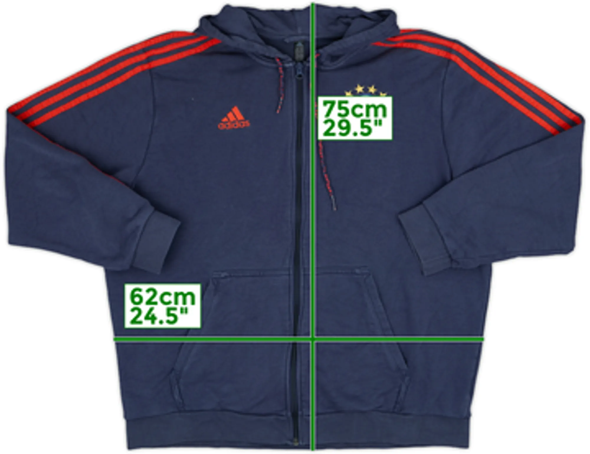 2019-20 Bayern Munich adidas Hooded Track Jacket - 8/10 - (XXL)