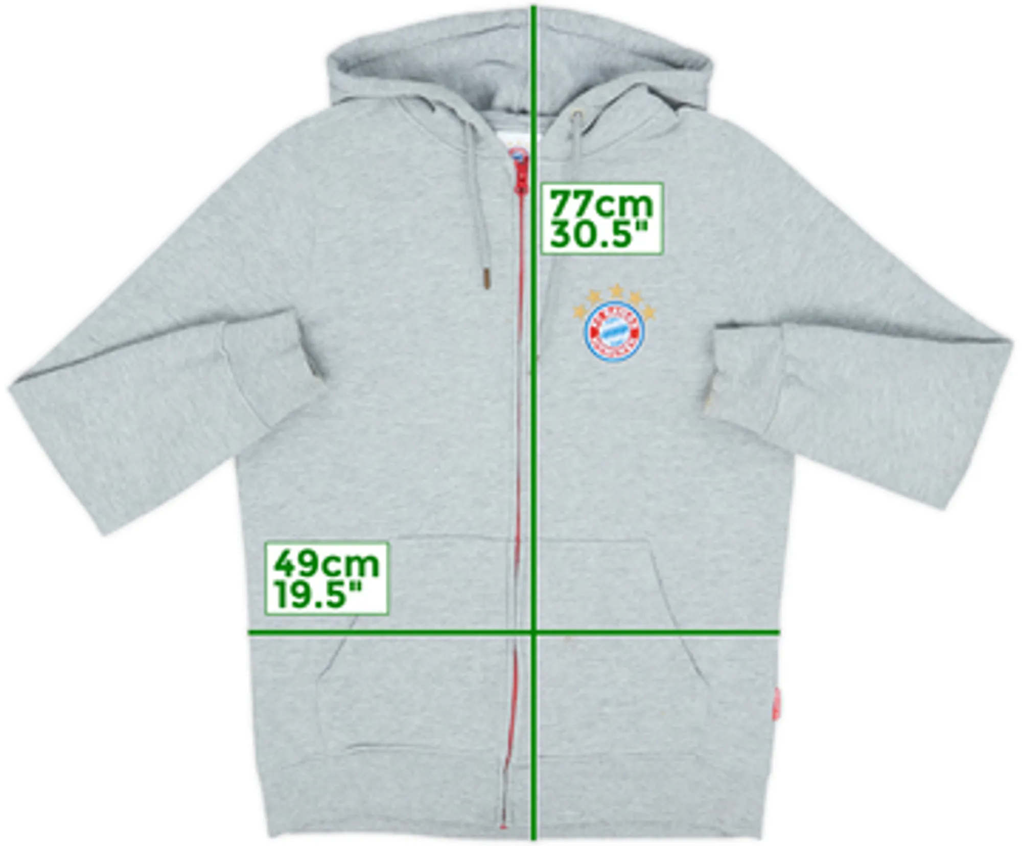 2021-22 Bayern Munich Hooded Track Jacket - 7/10 - (S)