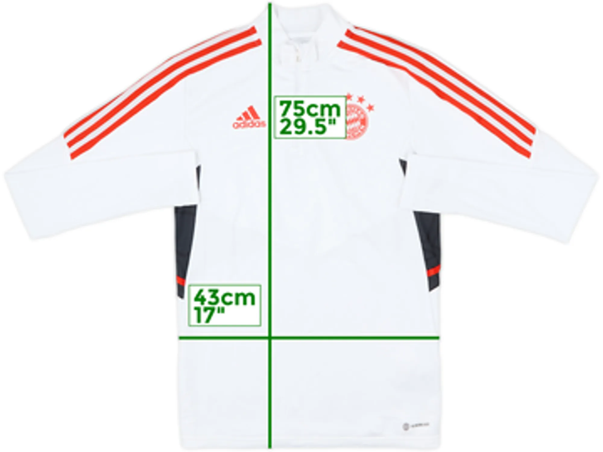 2022-23 Bayern Munich adidas 1/4 Zip Drill Top - 7/10 - (S)
