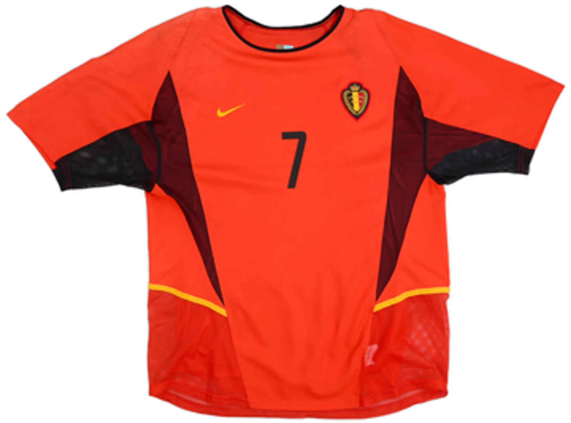 2002-04 Belgium Authentic Home Shirt Wilmots #7 - 7/10 - (M)