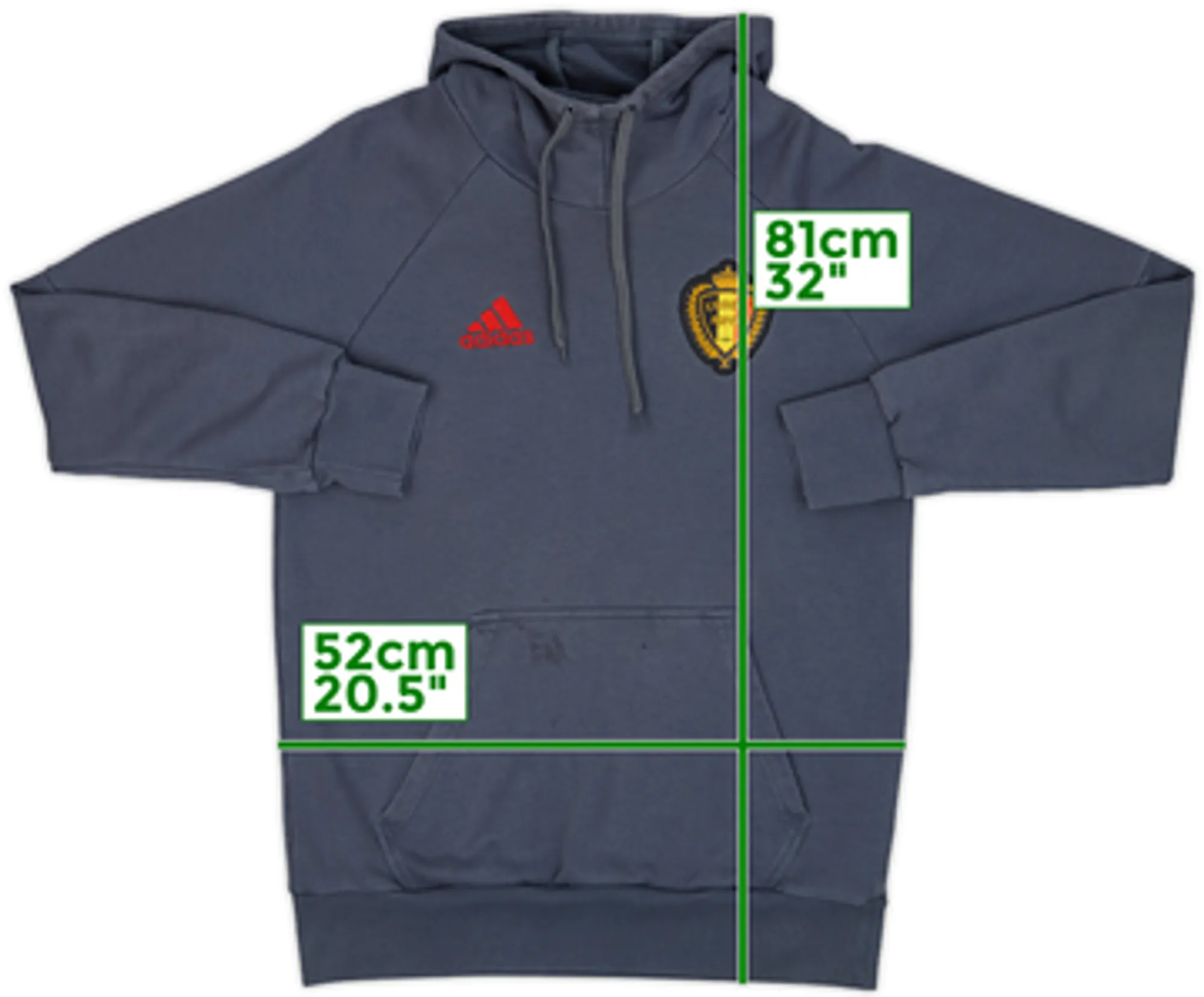 2015-16 Belgium adidas Hoodie - 8/10 - (L)