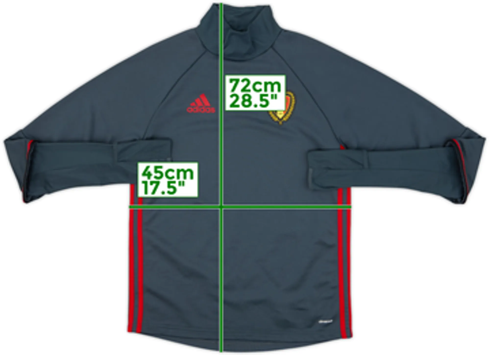 2015-16 Belgium adidas Sweat Top - 8/10 - (S)