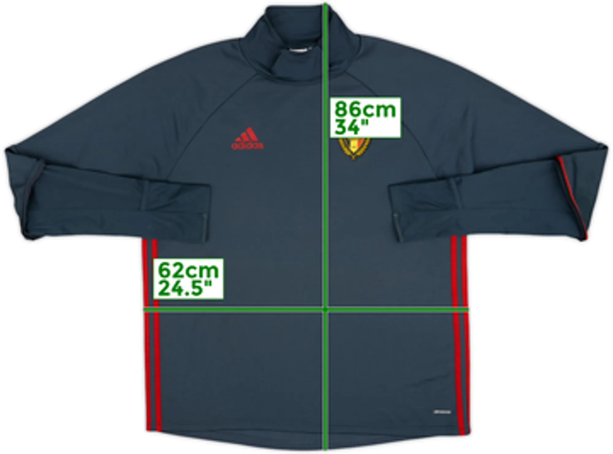2016-17 Belgium adidas Training Top - 8/10 - (XL)
