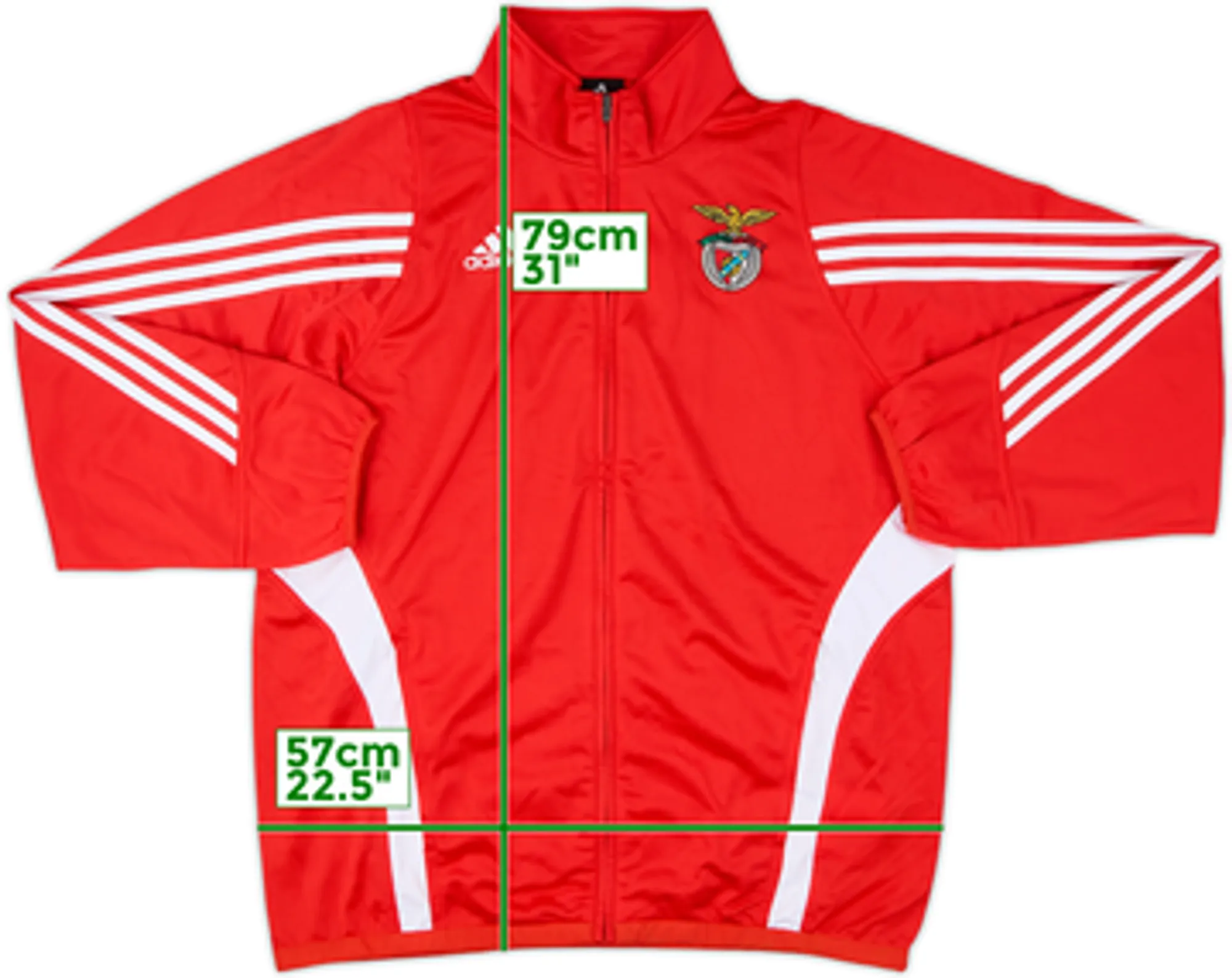2003-04 Benfica adidas Track Jacket - 8/10 - (L)