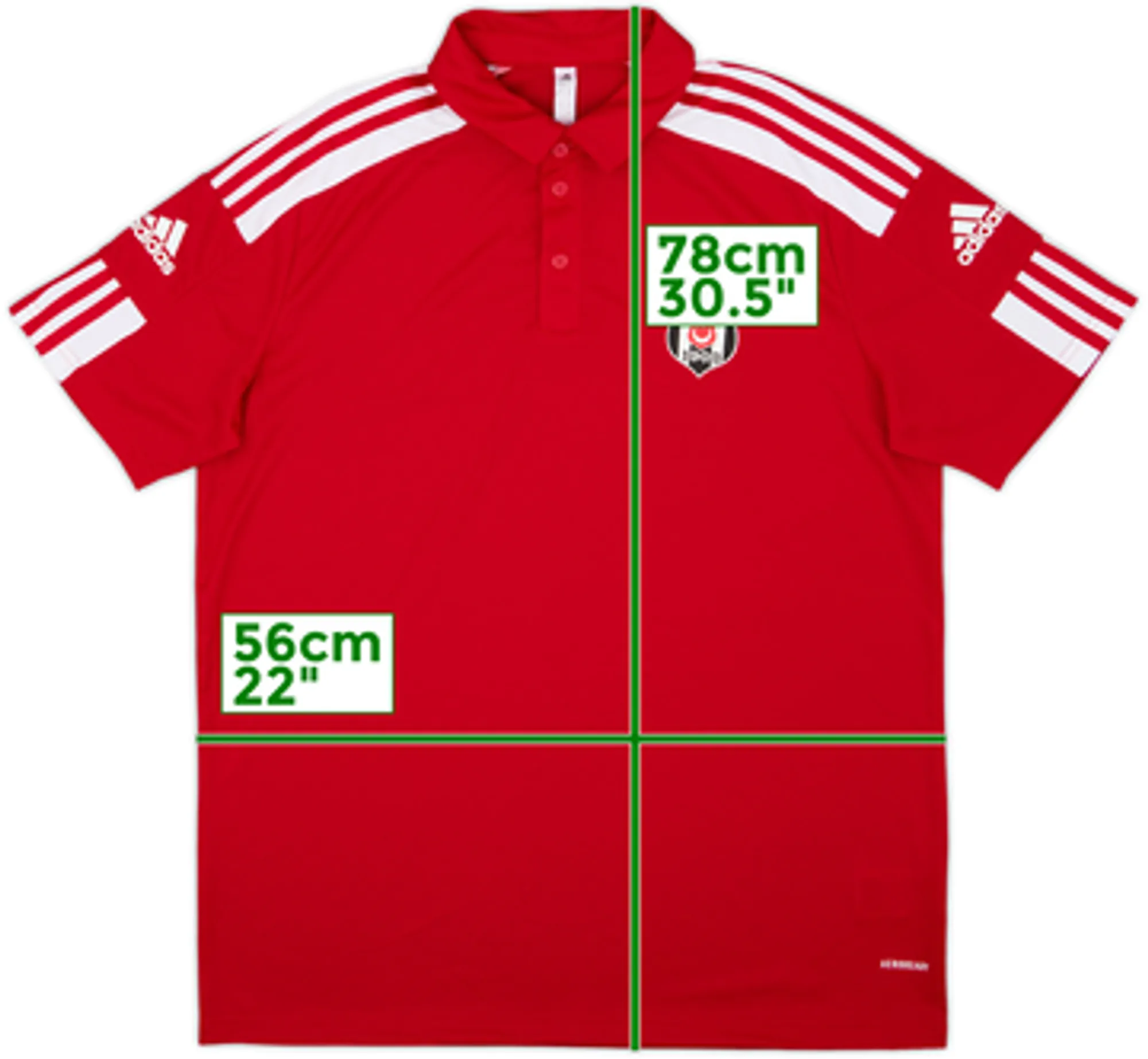 2021-22 Besiktas adidas Polo Shirt - 10/10 - (L)