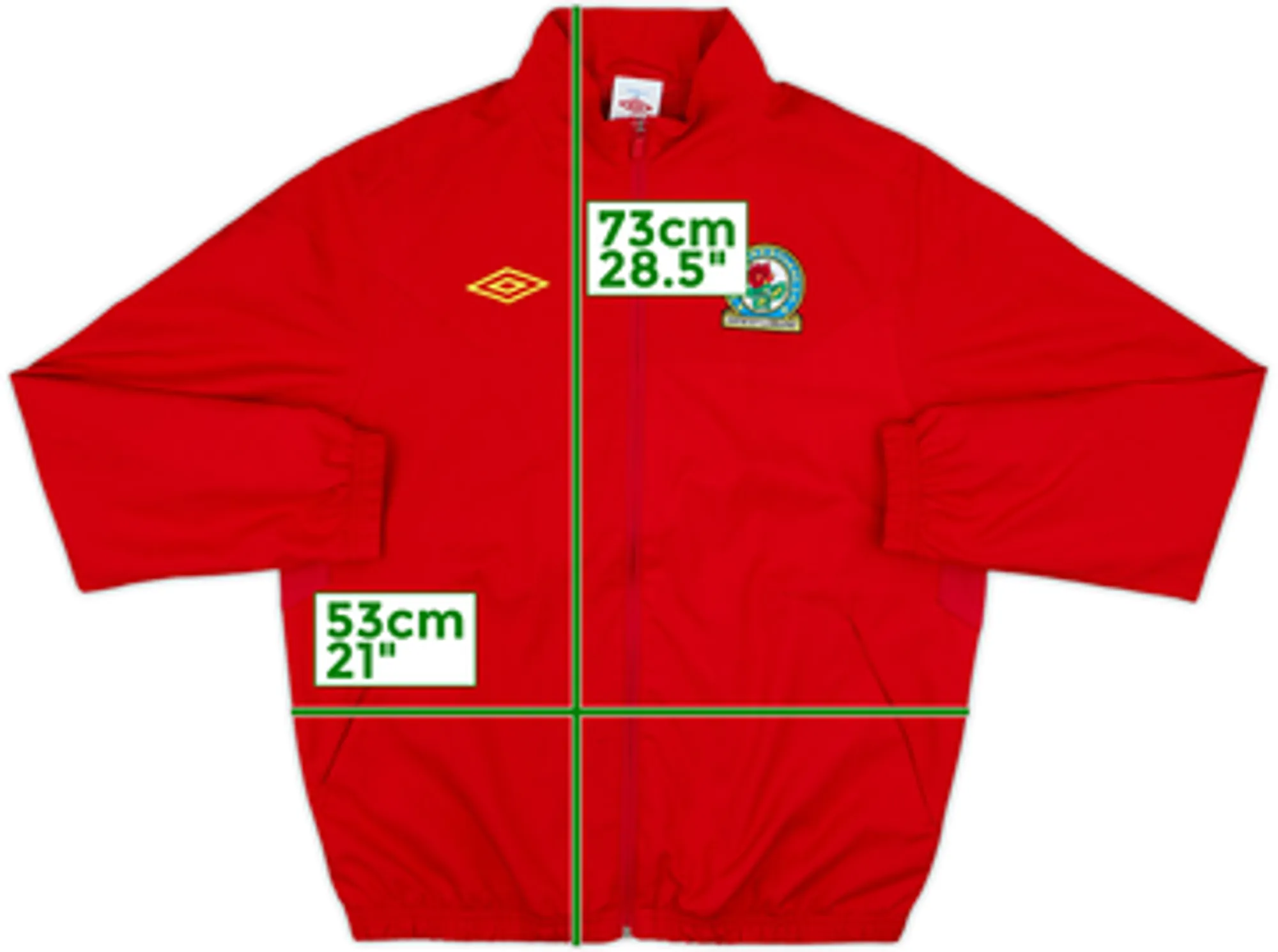 2011-12 Blackburn Umbro Track Jacket - 8/10 - (M)