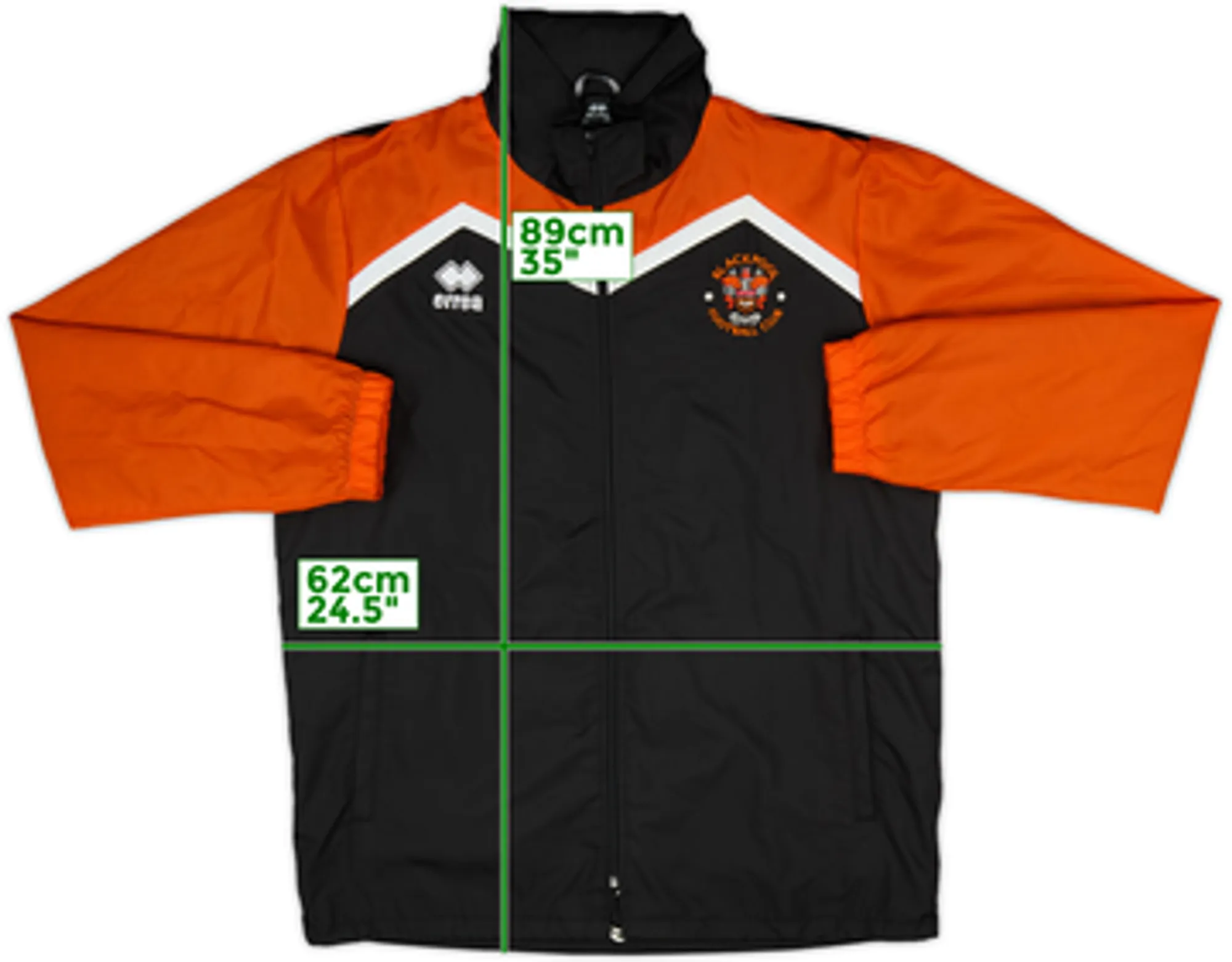 2017-18 Blackpool Errea Hooded Rain Jacket - 10/10 - (XL)