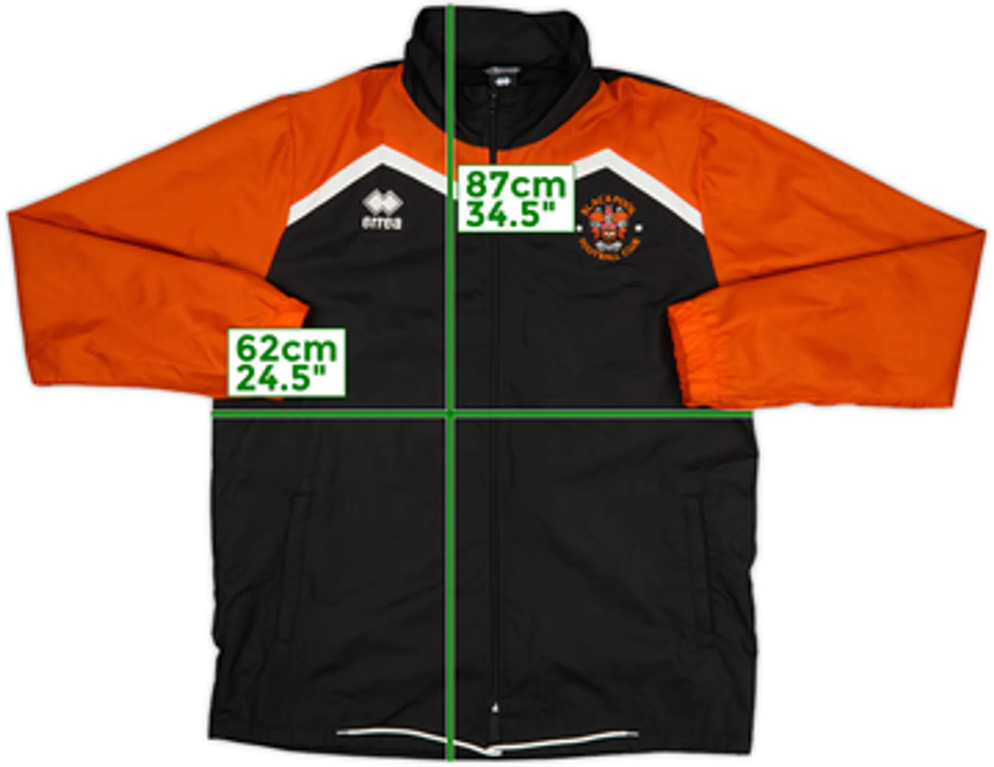 2017-18 Blackpool Errea Hooded Rain Jacket - 6/10 - (XL)