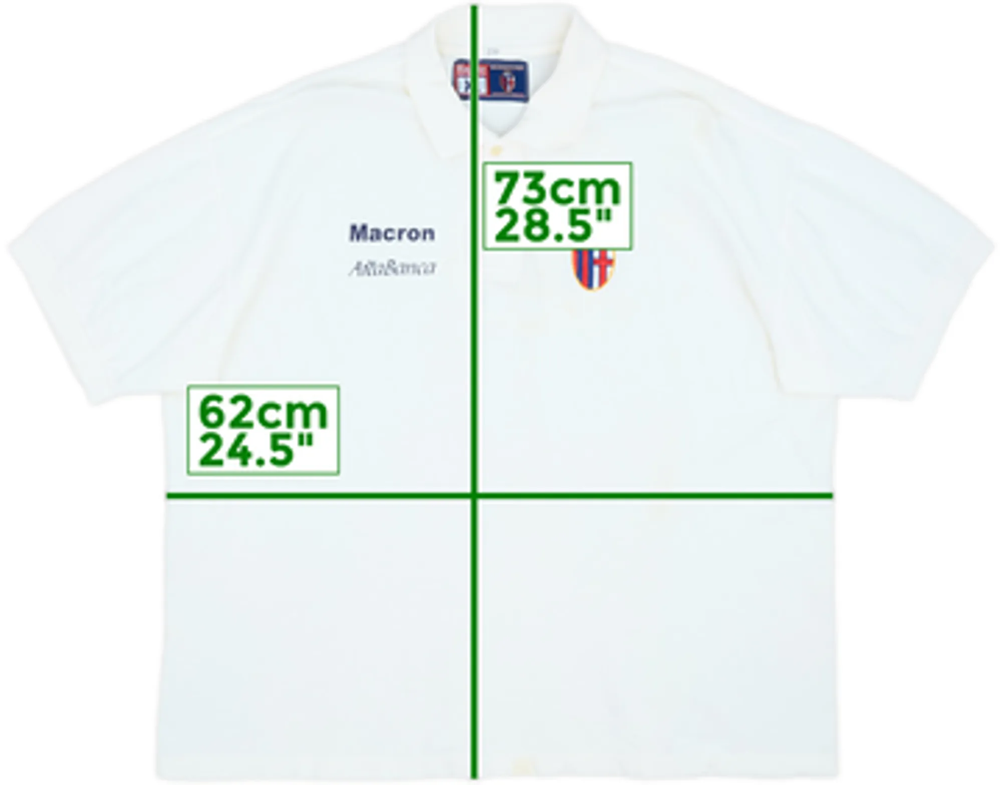 2001-02 Bologna Macron Polo Shirt - 5/10 - (XL)
