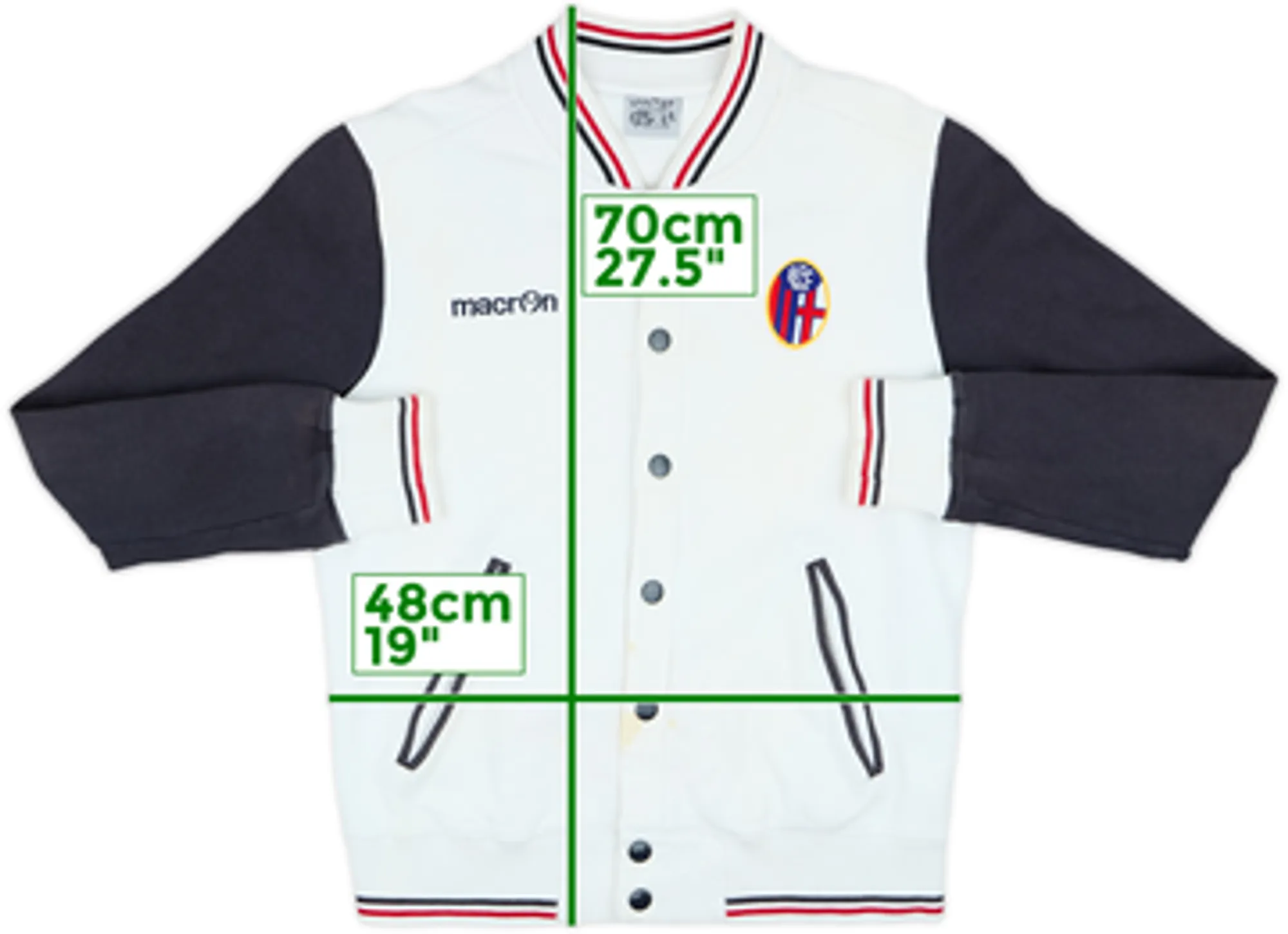 2009-10 Bologna Macron Track Jacket - 7/10 - (M)