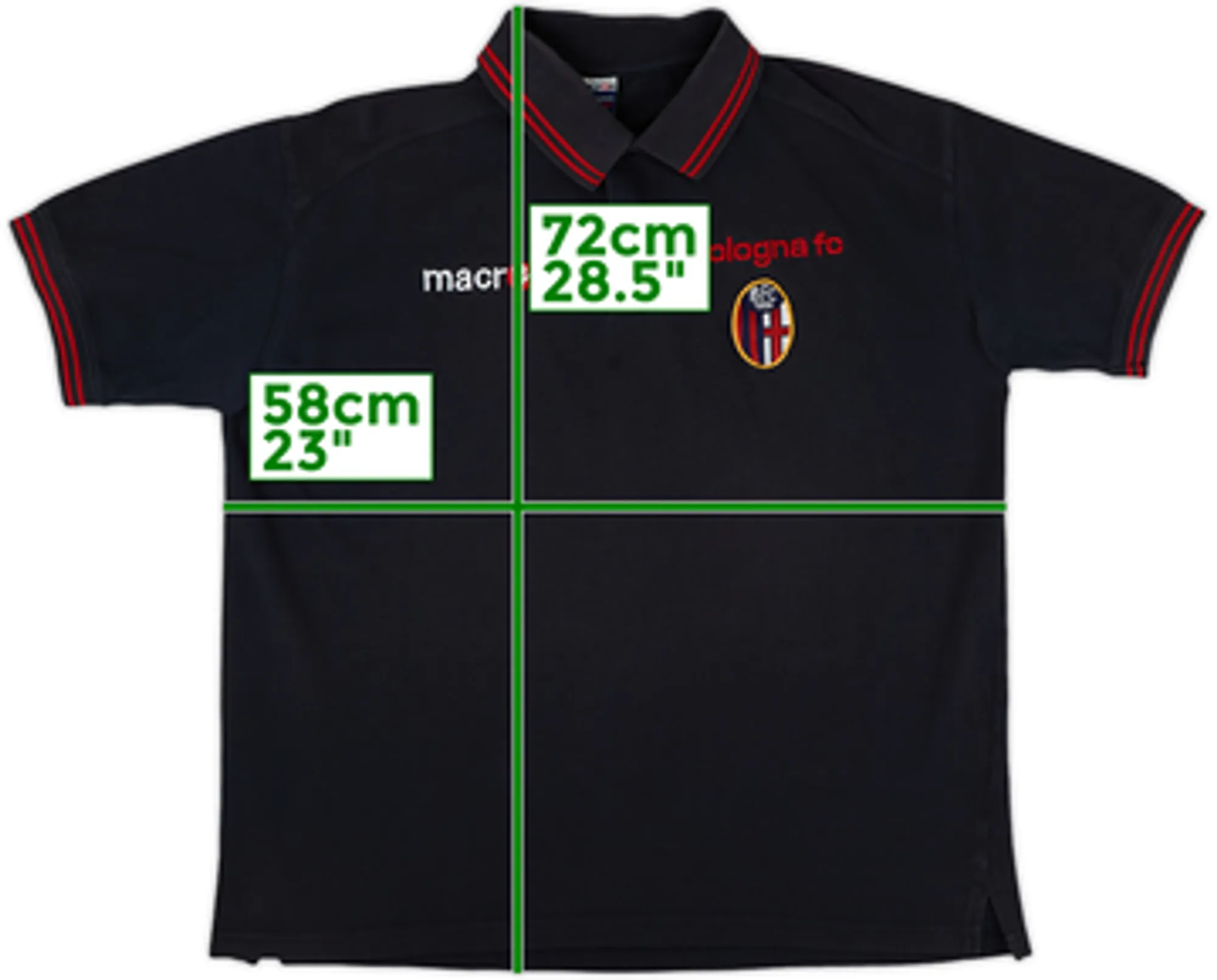 2005-06 Bologna Macron Polo Shirt - 8/10 - (S)