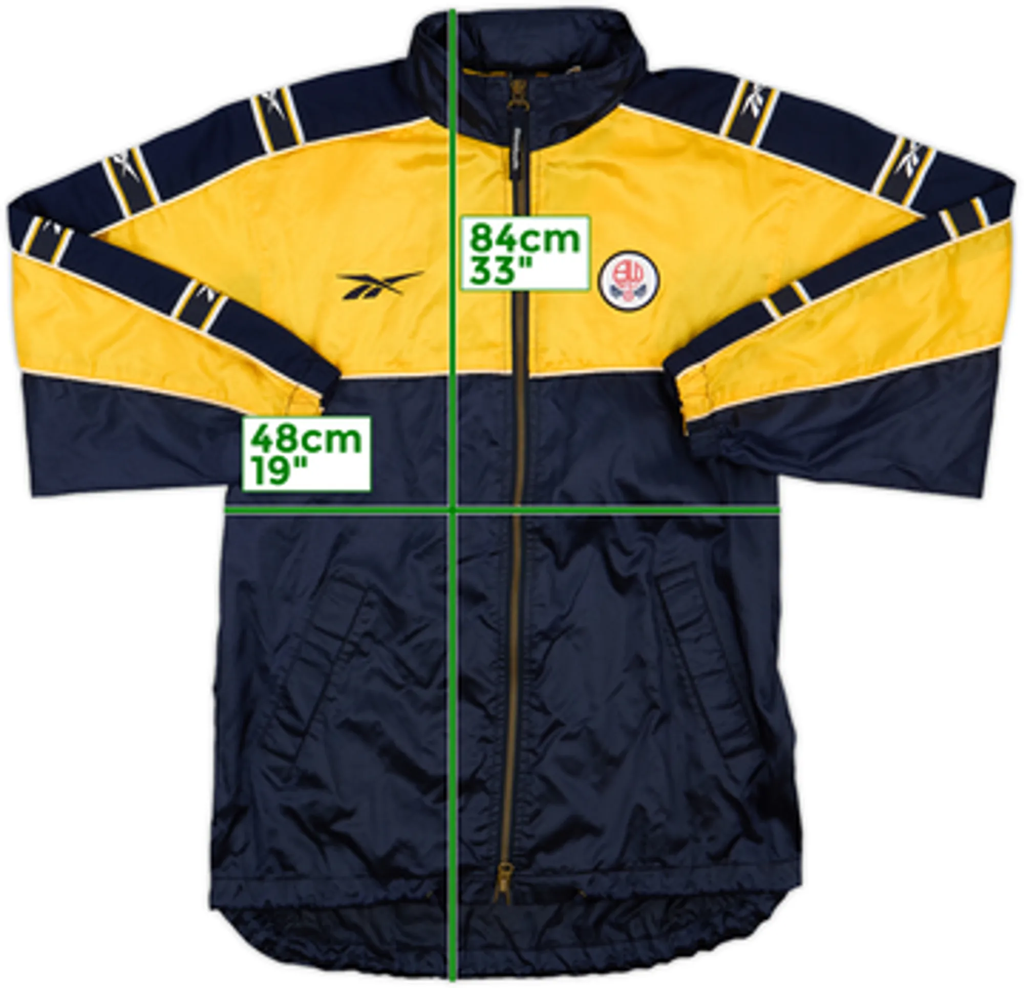 1999-01 Bolton Wanderers Reebok Track Jacket - 6/10 - (XS)