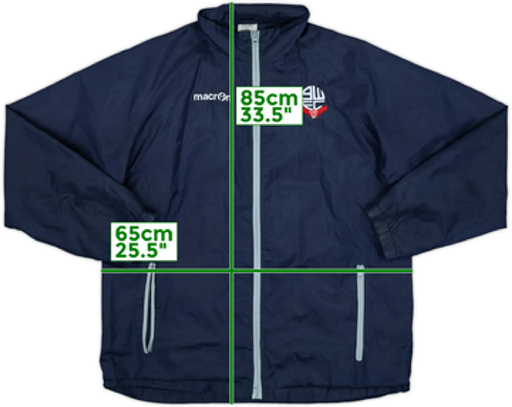 2016-17 Bolton Macron Hooded Rain Jacket - 8/10 - (XXL)