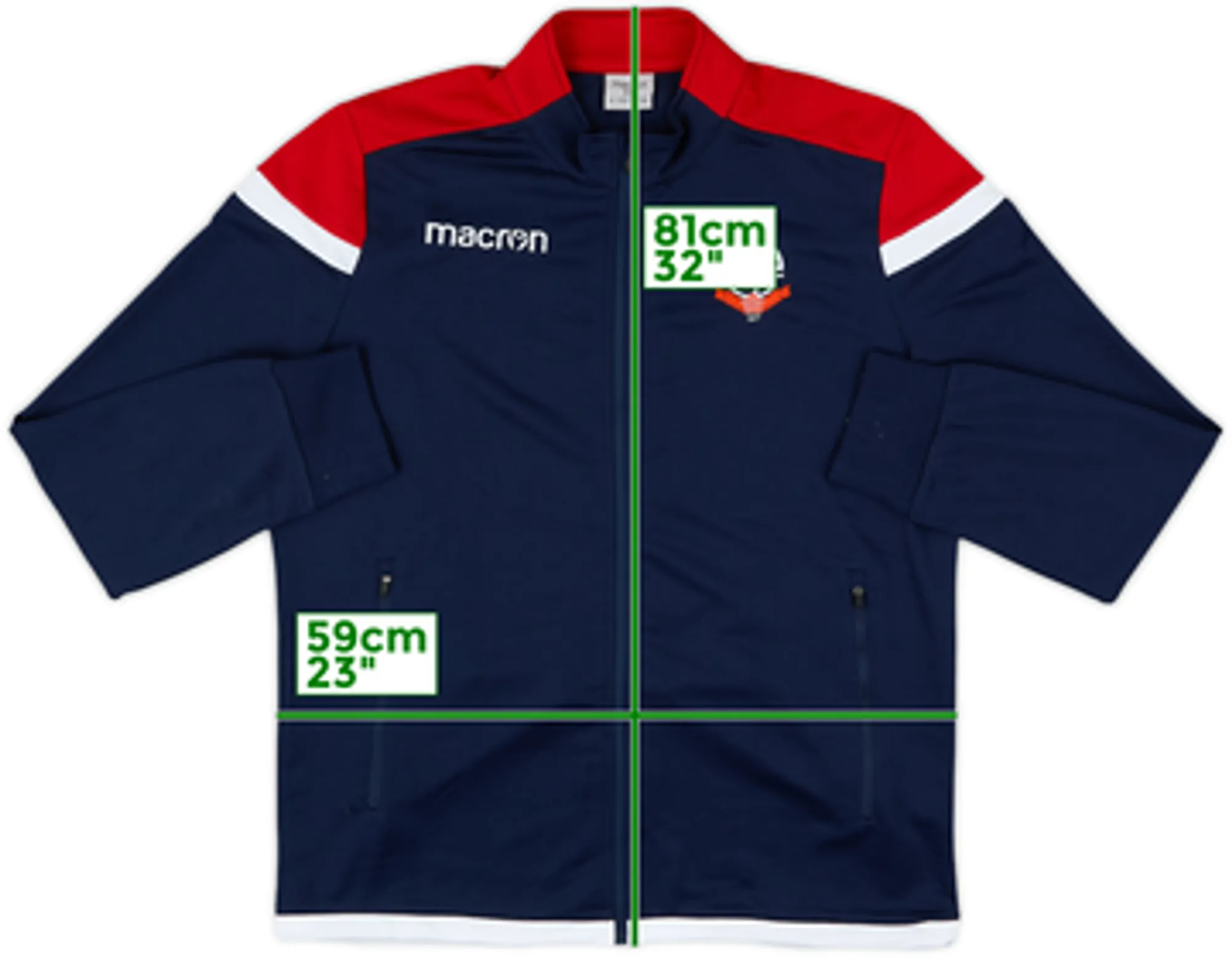 2018-19 Bolton Macron Track Jacket - 8/10 - (M)
