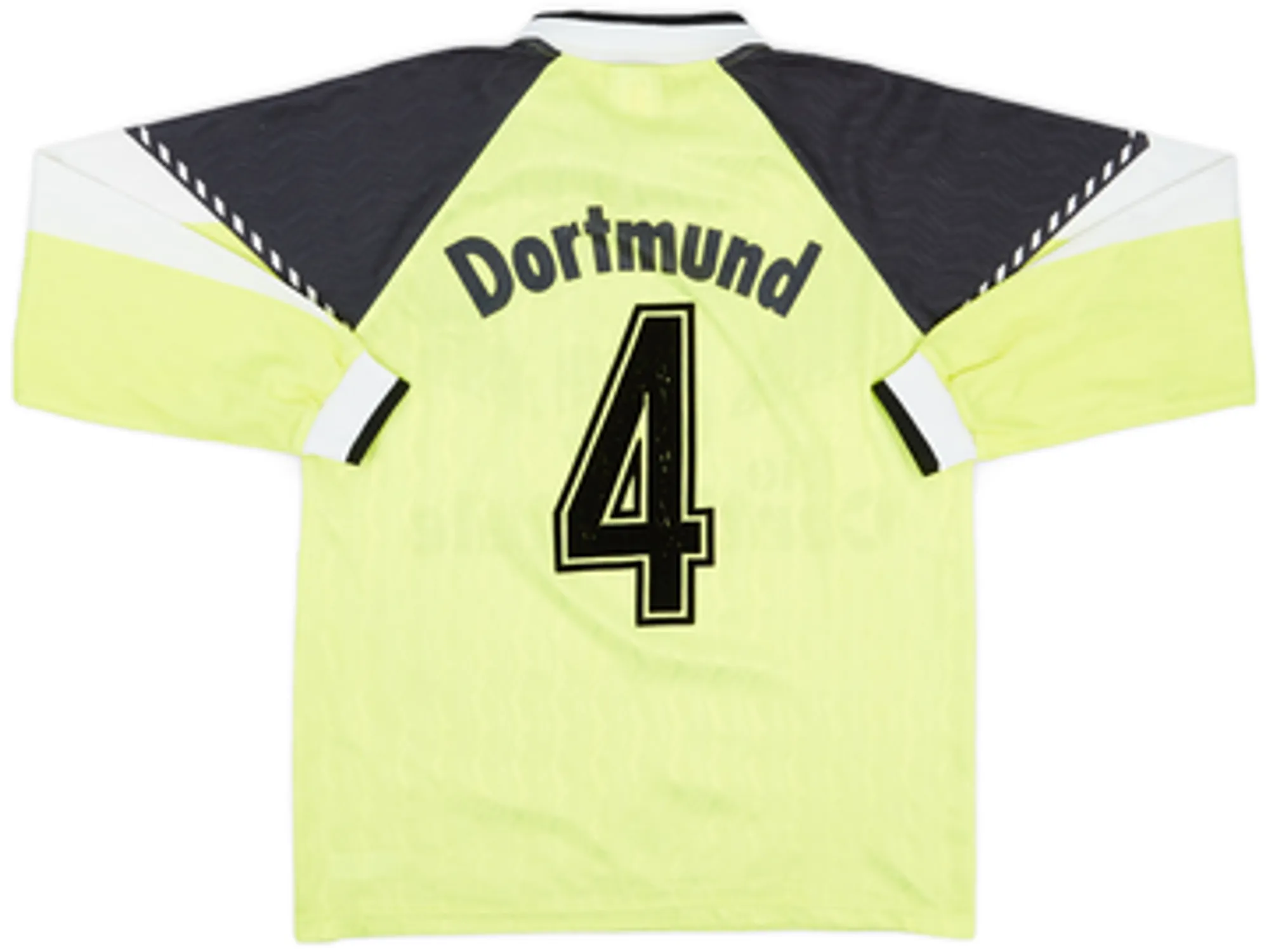 1990-91 Borussia Dortmund Home L/S Shirt #4 - 6/10 - (S)