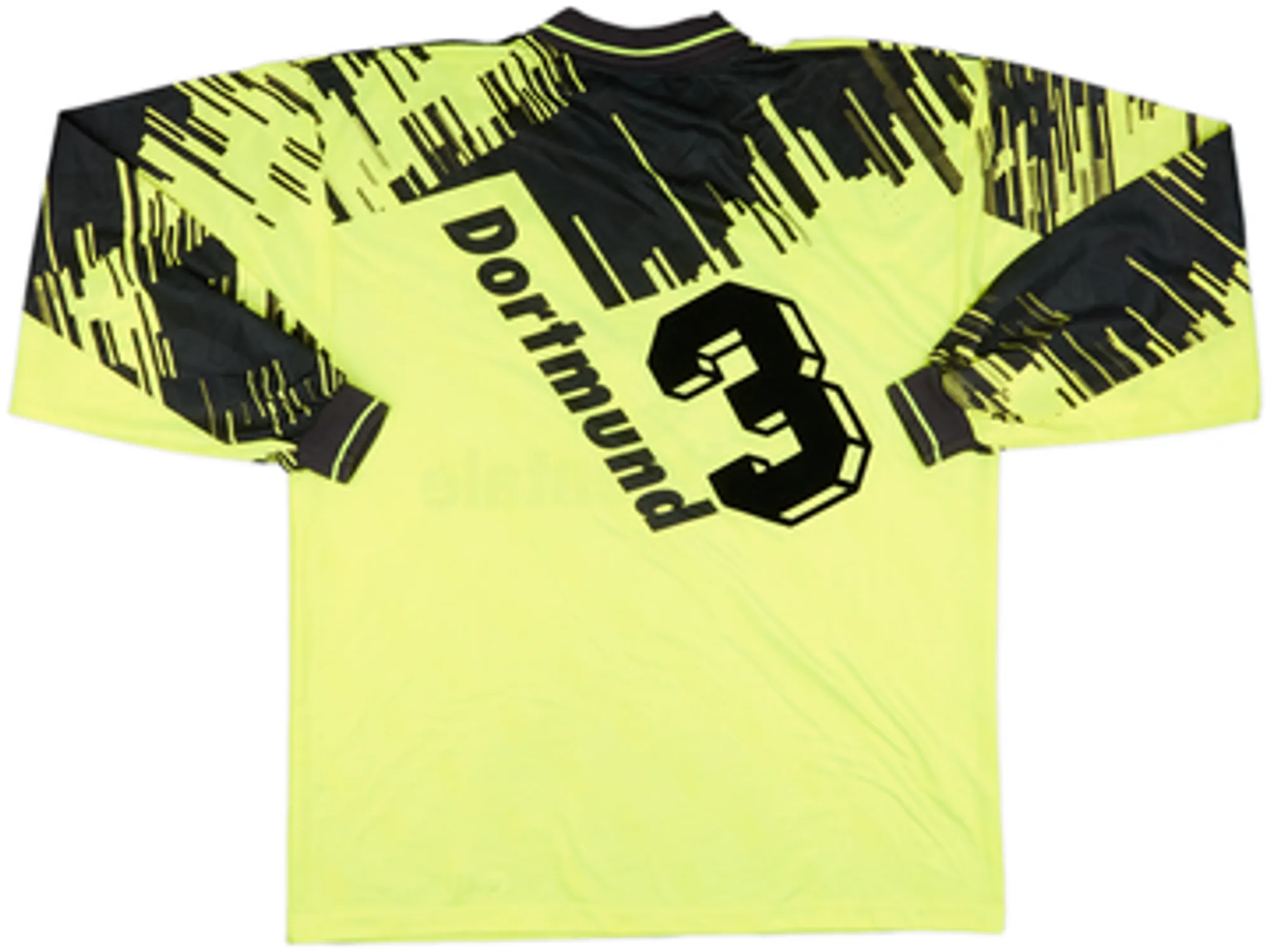 1993-94 Borussia Dortmund Home L/S Shirt #3 - 9/10 - (L)