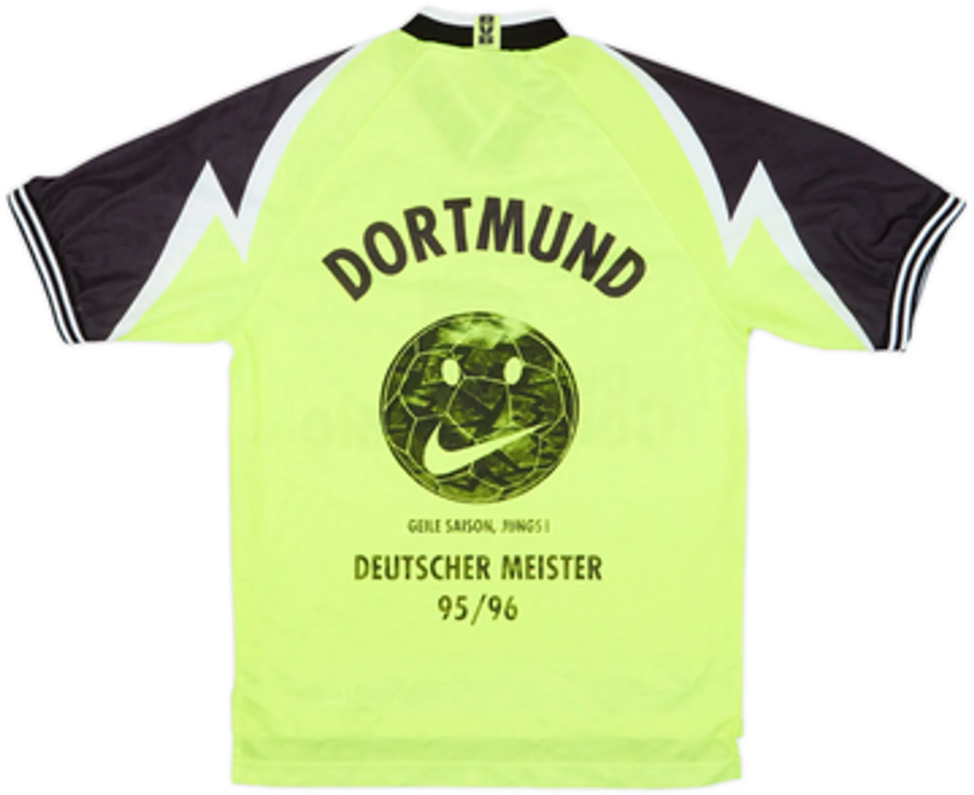1995-96 Borussia Dortmund 'Deutscher Meister' Home Shirt - 8/10 - (S)