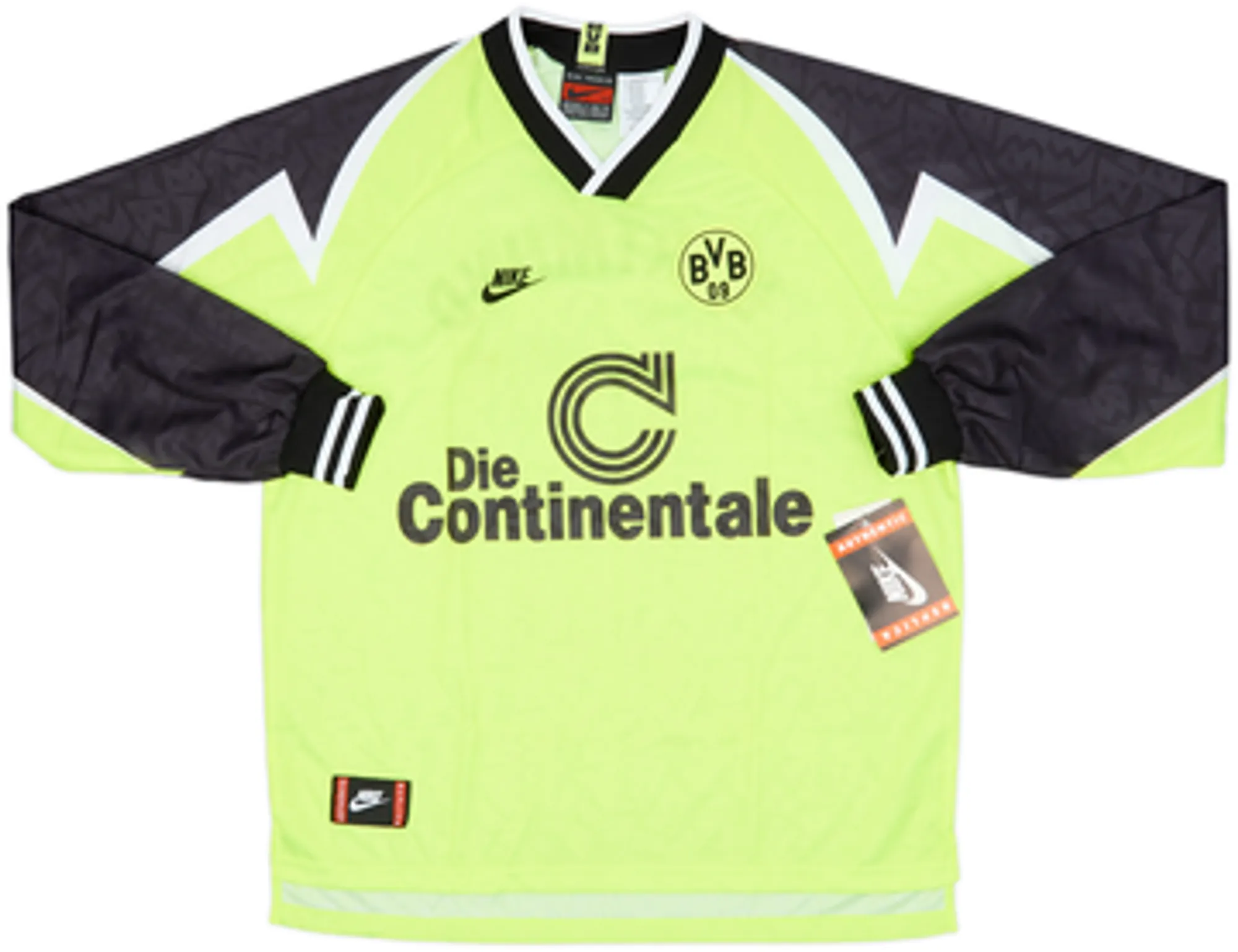 1995-96 Borussia Dortmund Home L/S Shirt Moller #10 (M)