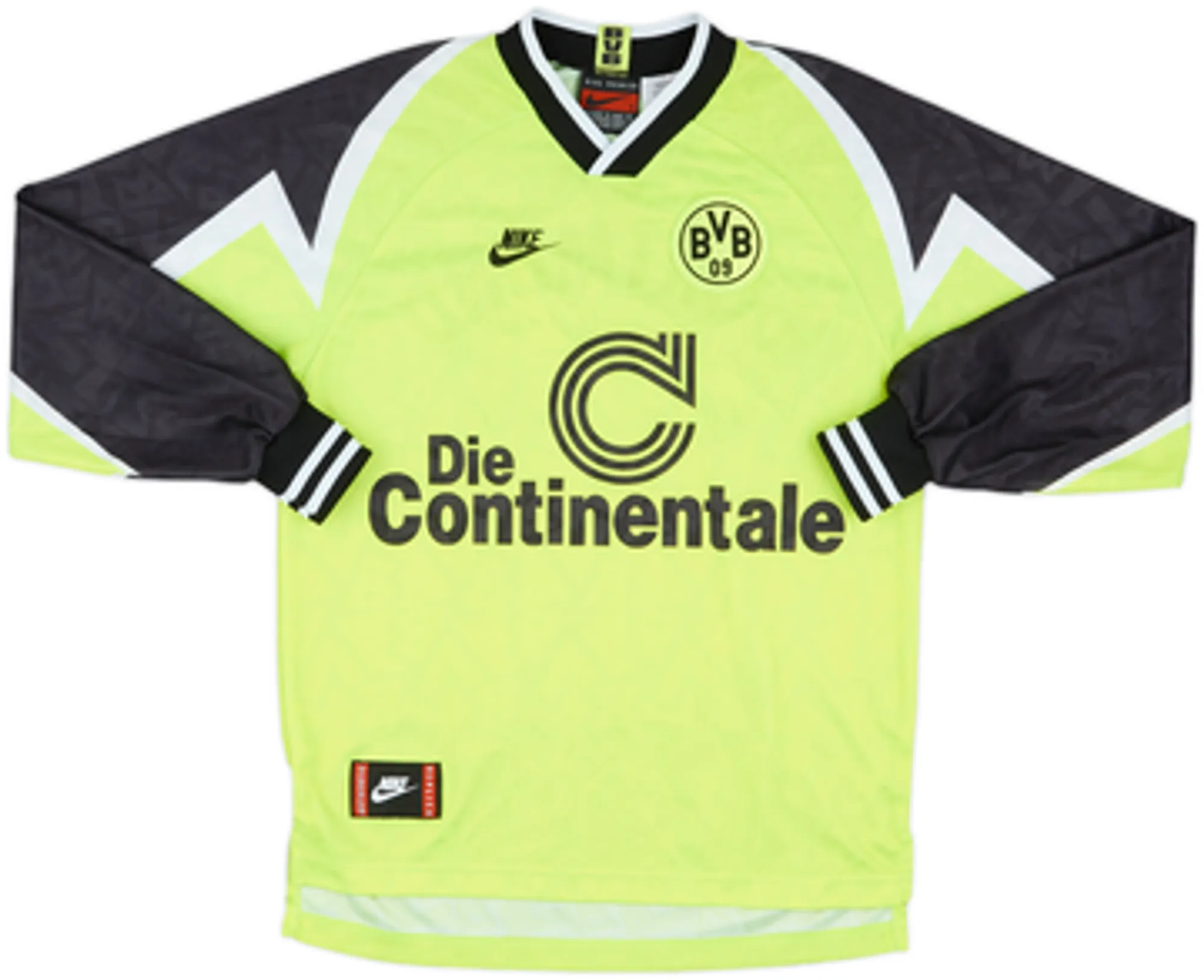 1995-96 Borussia Dortmund Home L/S Shirt Moller #10 - 9/10 - (S)