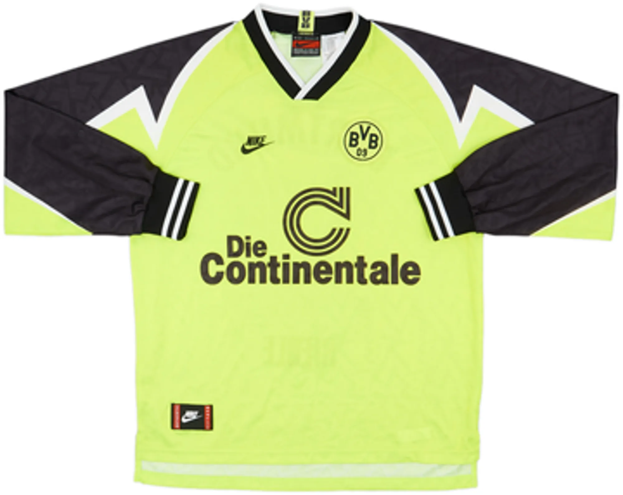 1995-96 Borussia Dortmund Home L/S Shirt Riedle #13 - 5/10 - (XL)
