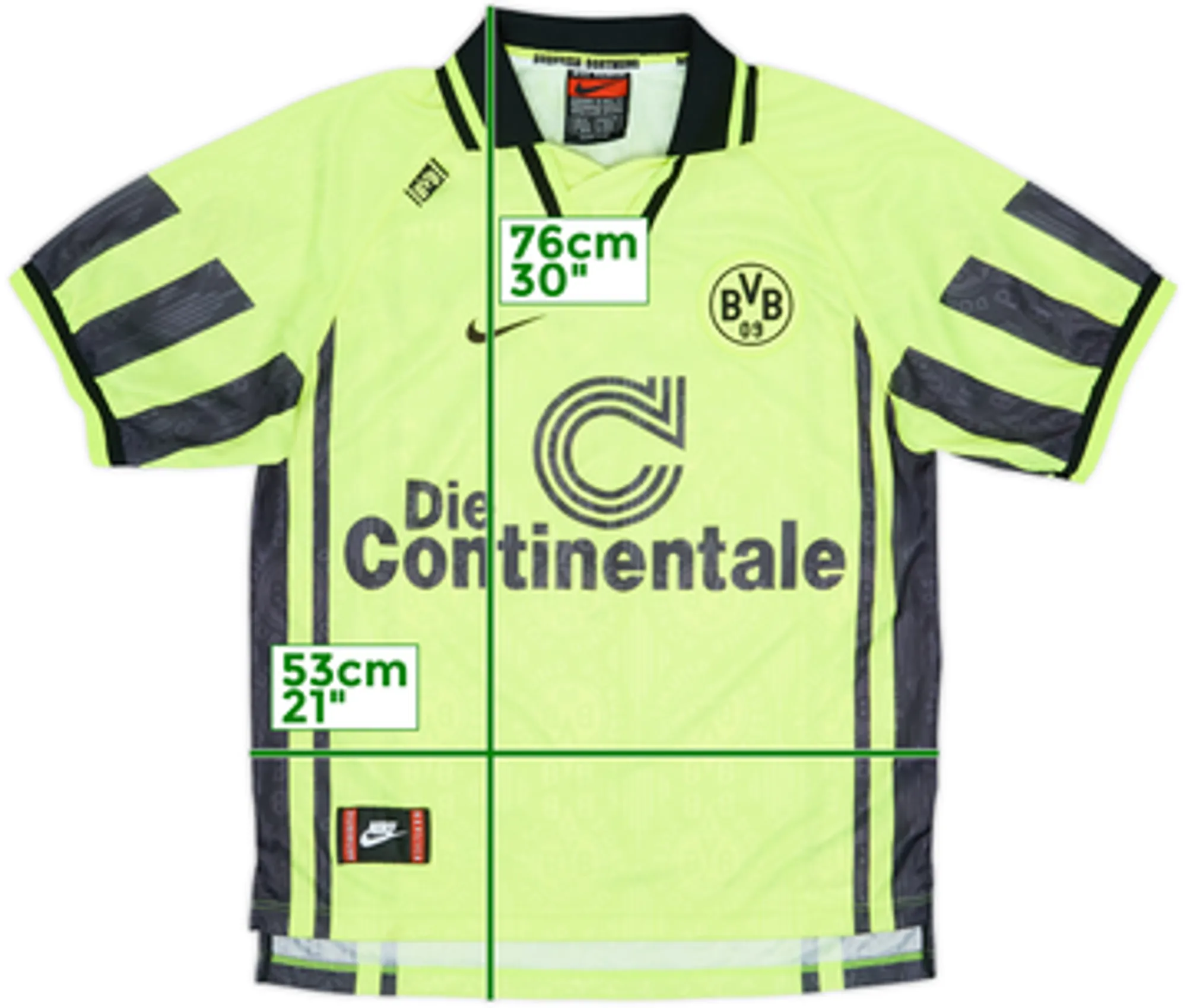 1996-97 Borussia Dortmund Home Shirt - 10/10 - (M)