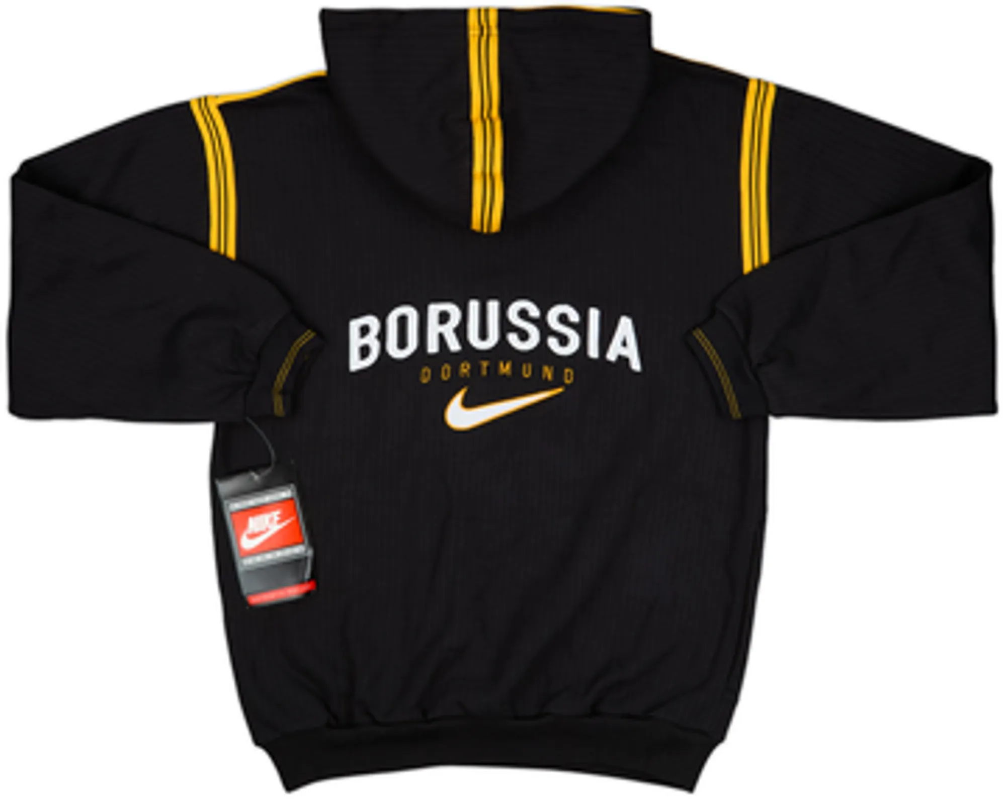 1998-00 Borussia Dortmund Nike 1/4 Zip Hooded Sweat Top (L)