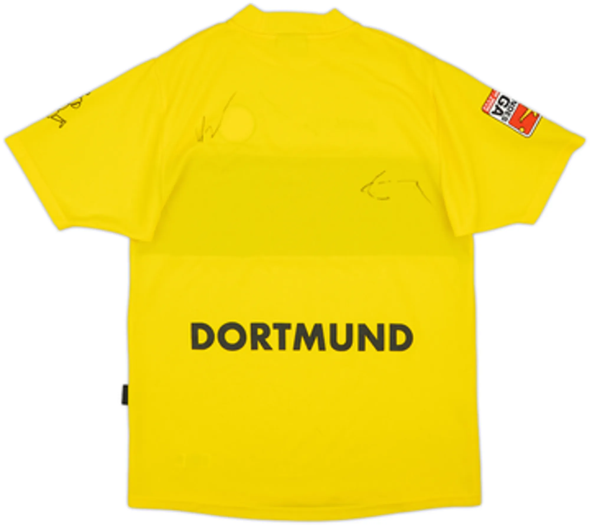 2002-03 Borussia Dortmund Signed Home Shirt - 8/10 - (S)
