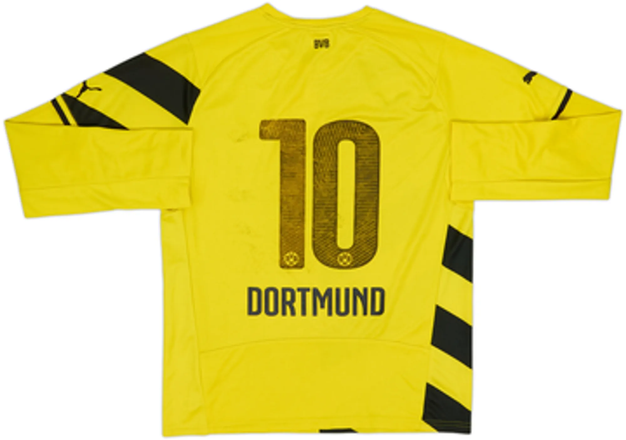 2014-15 Borussia Dortmund Home L/S Shirt #10 - 5/10 - (M)