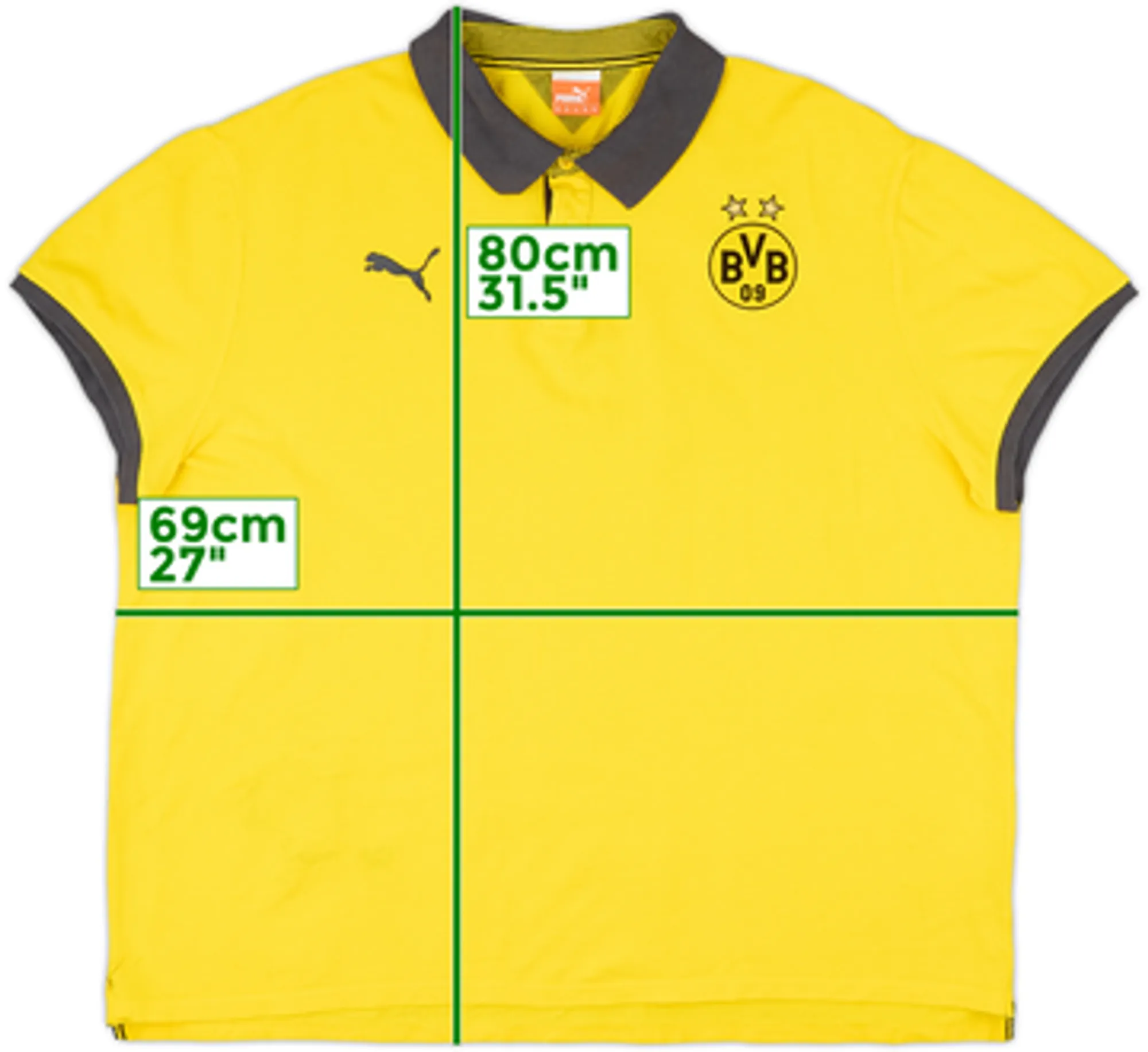 2014-15 Borussia Dortmund Puma Polo Shirt - 5/10 - (3XL)